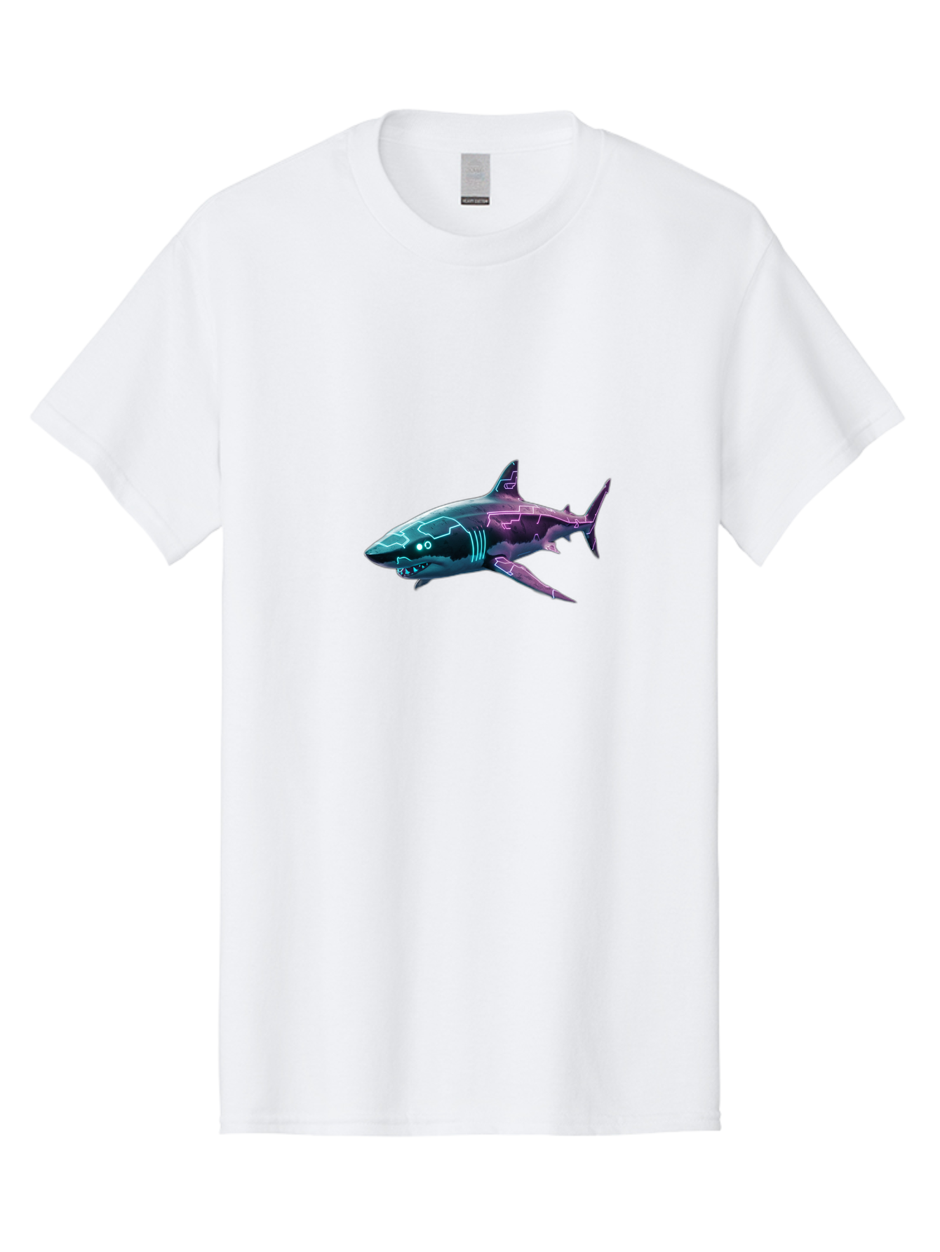 Cyberpunk-Shark Men'S Graphic Tee, 100% Cotton, Comfortable Casual Summer Wear, Machine Washable, Vintage Camera, Old Camera, Antique Camera, Black Camera, Classic Photography, Photography Equipment, Nostalgic Device, Film Camera, Camera Art Bam211