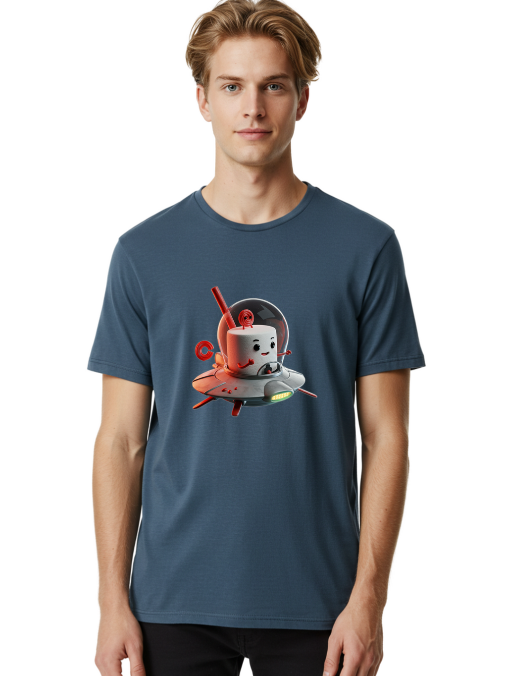 Cylinder-Head-In-Ufo Men'S Graphic Tee, 100% Cotton, Comfortable Casual Summer Wear, Machine Washable, Vintage Camera, Old Camera, Antique Camera, Black Camera, Classic Photography, Photography Equipment, Nostalgic Device, Film Camera, Bam212