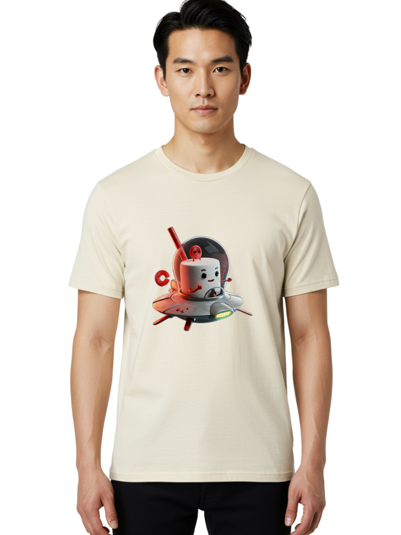 Cylinder-Head-In-Ufo Men'S Graphic Tee, 100% Cotton, Comfortable Casual Summer Wear, Machine Washable, Vintage Camera, Old Camera, Antique Camera, Black Camera, Classic Photography, Photography Equipment, Nostalgic Device, Film Camera, Bam212