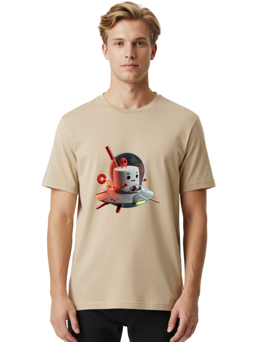 Cylinder-Head-In-Ufo Men'S Graphic Tee, 100% Cotton, Comfortable Casual Summer Wear, Machine Washable, Vintage Camera, Old Camera, Antique Camera, Black Camera, Classic Photography, Photography Equipment, Nostalgic Device, Film Camera, Bam212