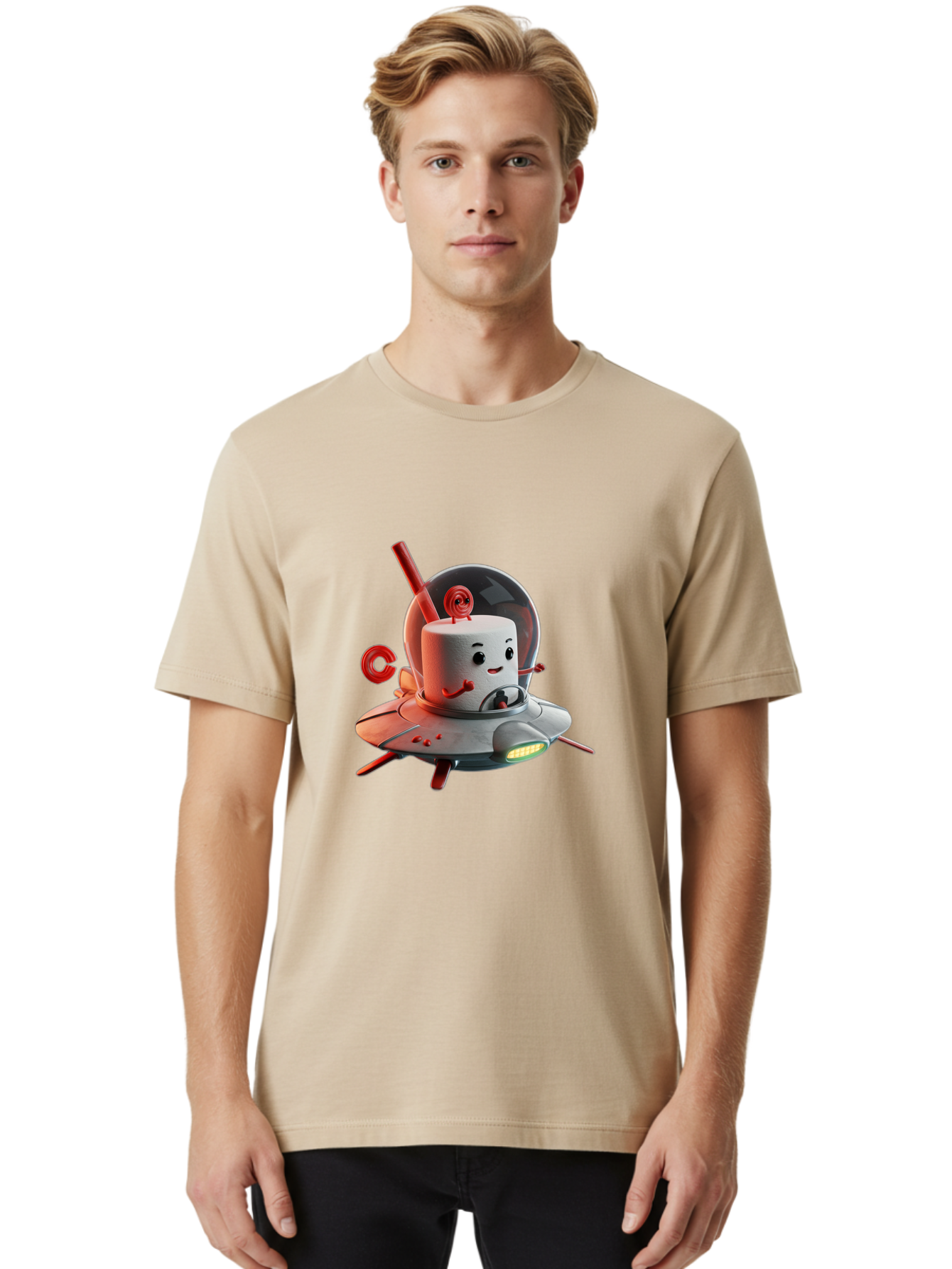 Cylinder-Head-In-Ufo Men'S Graphic Tee, 100% Cotton, Comfortable Casual Summer Wear, Machine Washable, Vintage Camera, Old Camera, Antique Camera, Black Camera, Classic Photography, Photography Equipment, Nostalgic Device, Film Camera, Bam212