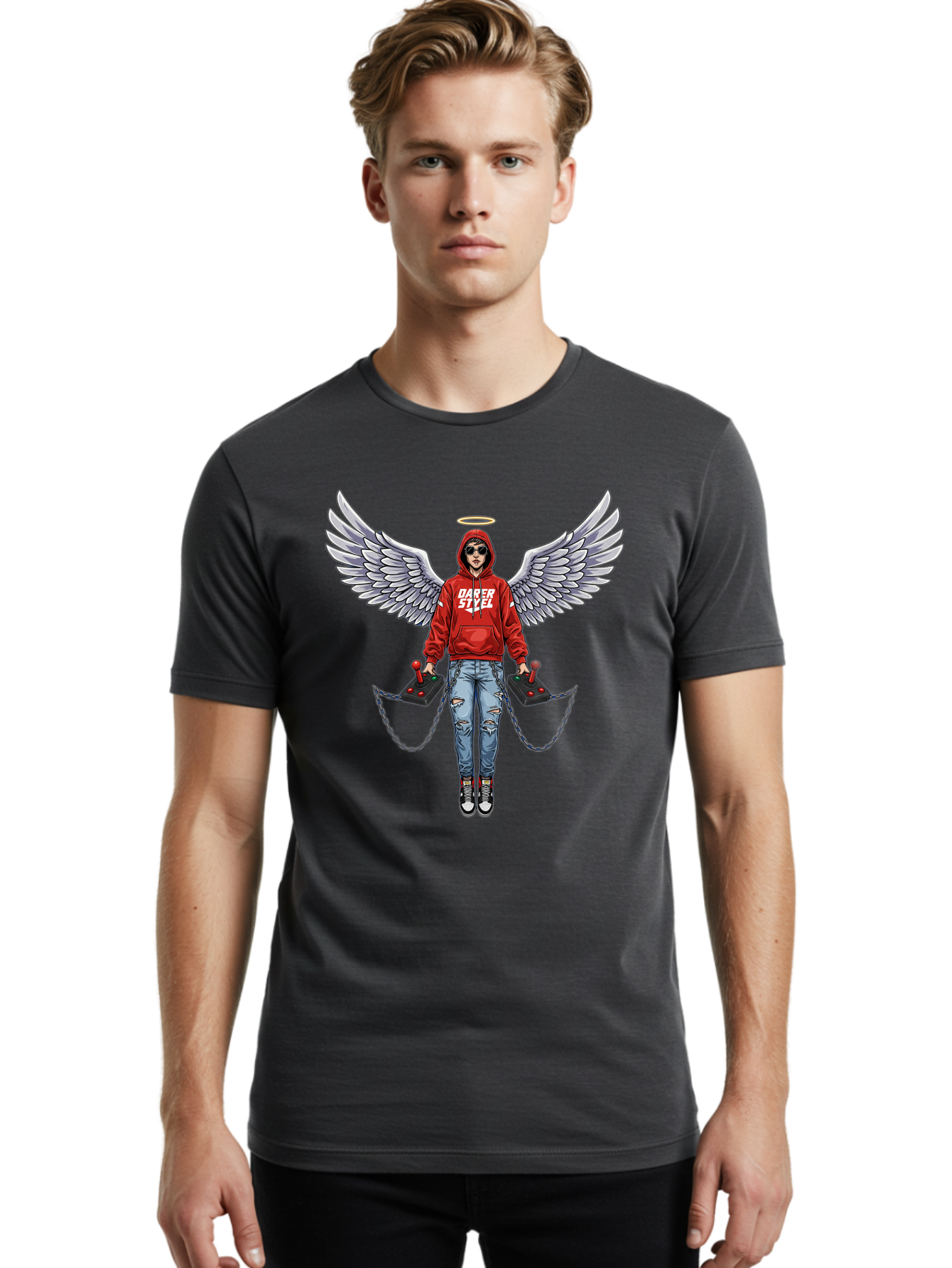 Dabber-Sixel Men'S Graphic Tee, 100% Cotton, Comfortable Casual Summer Wear, Machine Washable, Vintage Camera, Old Camera, Antique Camera, Black Camera, Classic Photography, Photography Equipment, Nostalgic Device, Film Camera, Camera Art Bam213