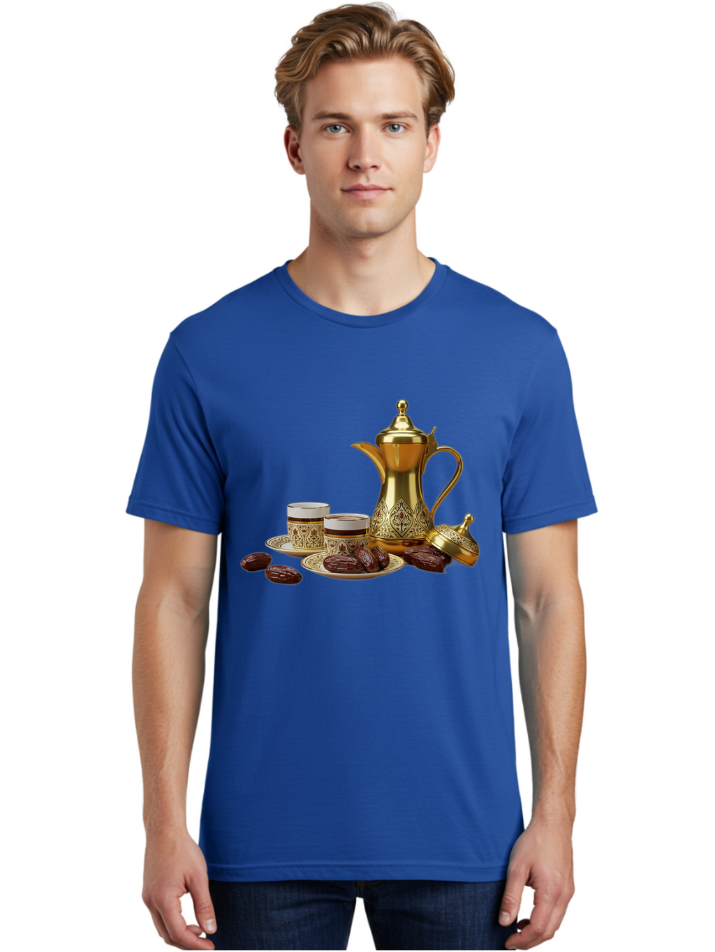Dallah-Tea-Set Men'S Graphic Tee, 100% Cotton, Comfortable Casual Summer Wear, Machine Washable, Vintage Camera, Old Camera, Antique Camera, Black Camera, Classic Photography, Photography Equipment, Nostalgic Device, Film Camera, Camera Art Bam217