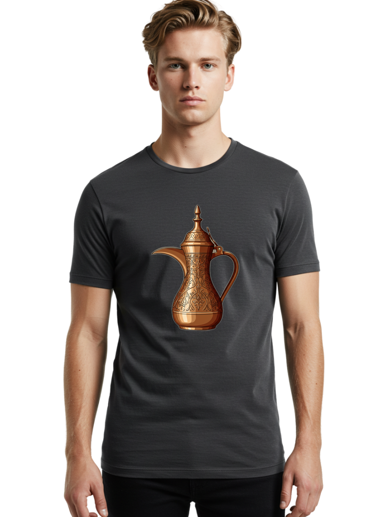 Dallah Men'S Graphic Tee, 100% Cotton, Comfortable Casual Summer Wear, Machine Washable, Vintage Camera, Old Camera, Antique Camera, Black Camera, Classic Photography, Photography Equipment, Nostalgic Device, Film Camera, Camera Art Bam218