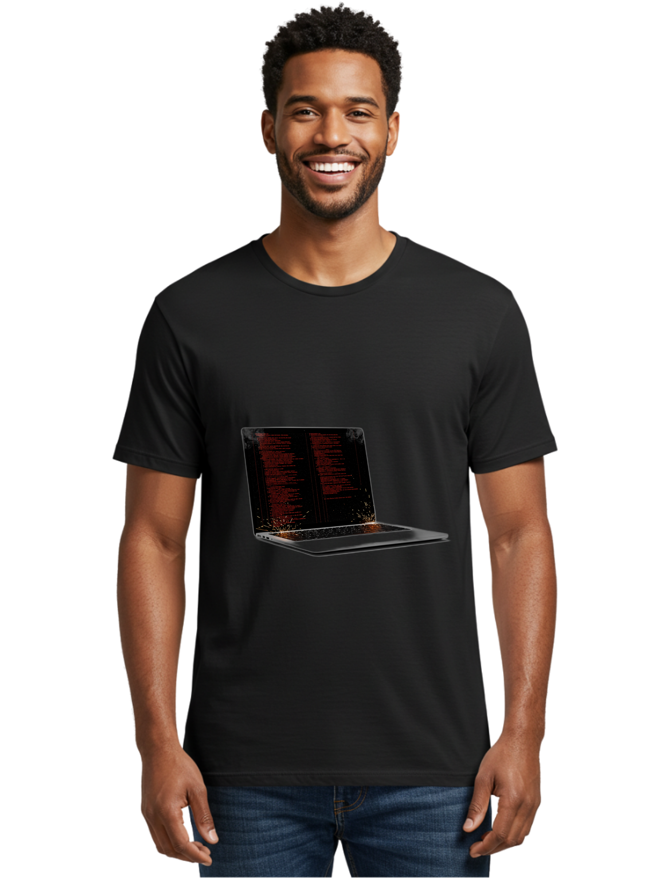 Damaged-Laptop Men'S Graphic Tee, 100% Cotton, Comfortable Casual Summer Wear, Machine Washable, Vintage Camera, Old Camera, Antique Camera, Black Camera, Classic Photography, Photography Equipment, Nostalgic Device, Film Camera, Camera Art Bam219