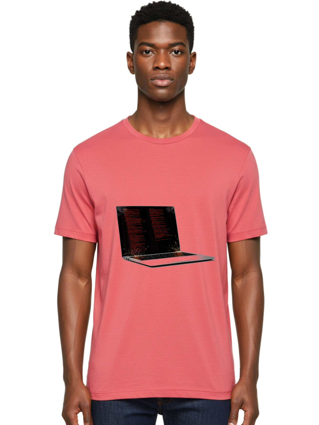 Damaged-Laptop Men'S Graphic Tee, 100% Cotton, Comfortable Casual Summer Wear, Machine Washable, Vintage Camera, Old Camera, Antique Camera, Black Camera, Classic Photography, Photography Equipment, Nostalgic Device, Film Camera, Camera Art Bam219