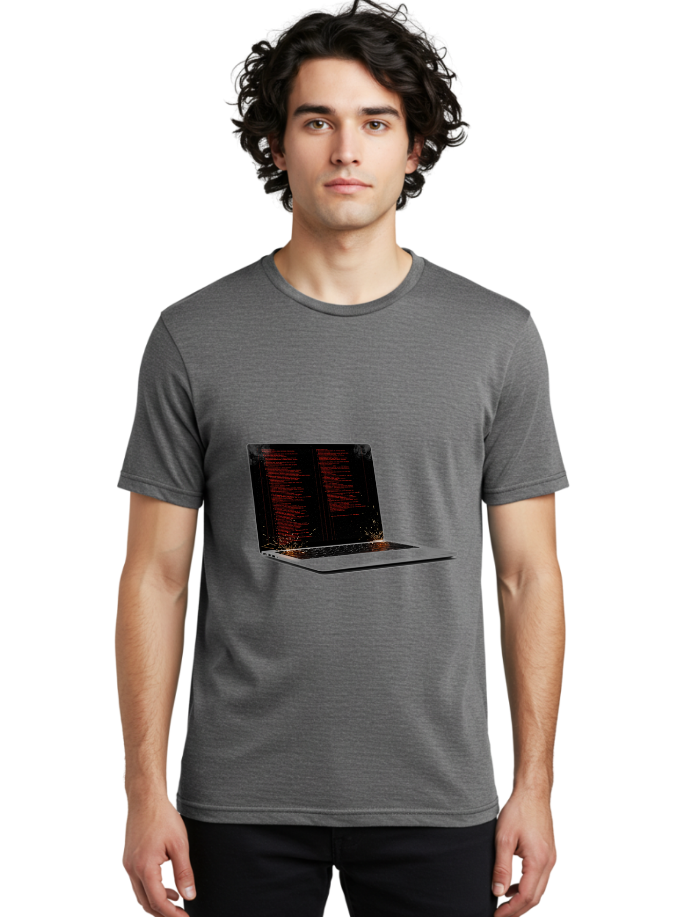 Damaged-Laptop Men'S Graphic Tee, 100% Cotton, Comfortable Casual Summer Wear, Machine Washable, Vintage Camera, Old Camera, Antique Camera, Black Camera, Classic Photography, Photography Equipment, Nostalgic Device, Film Camera, Camera Art Bam219
