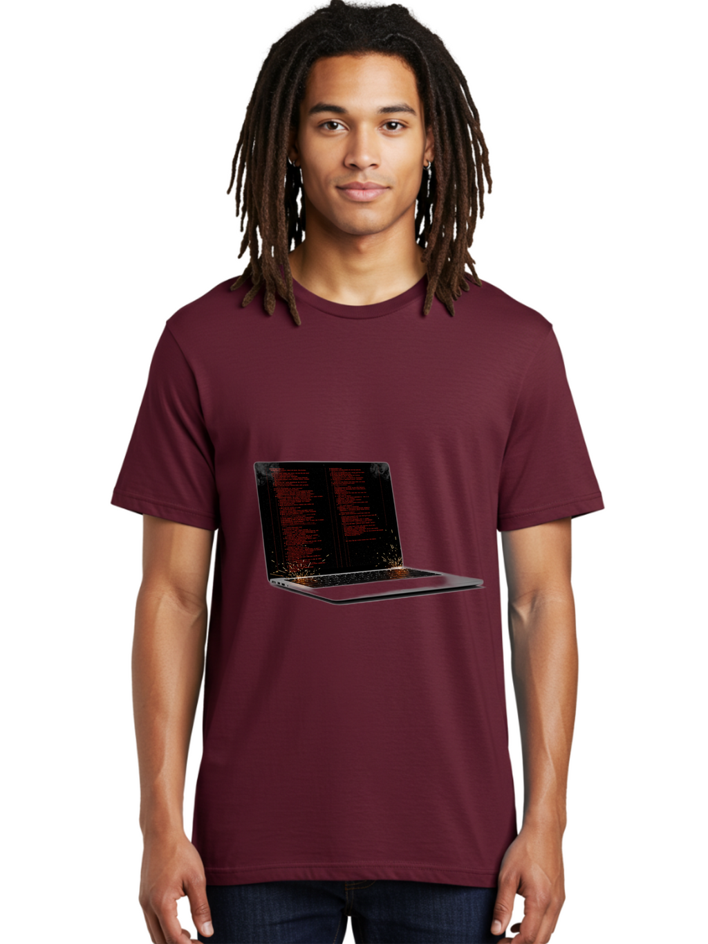 Damaged-Laptop Men'S Graphic Tee, 100% Cotton, Comfortable Casual Summer Wear, Machine Washable, Vintage Camera, Old Camera, Antique Camera, Black Camera, Classic Photography, Photography Equipment, Nostalgic Device, Film Camera, Camera Art Bam219