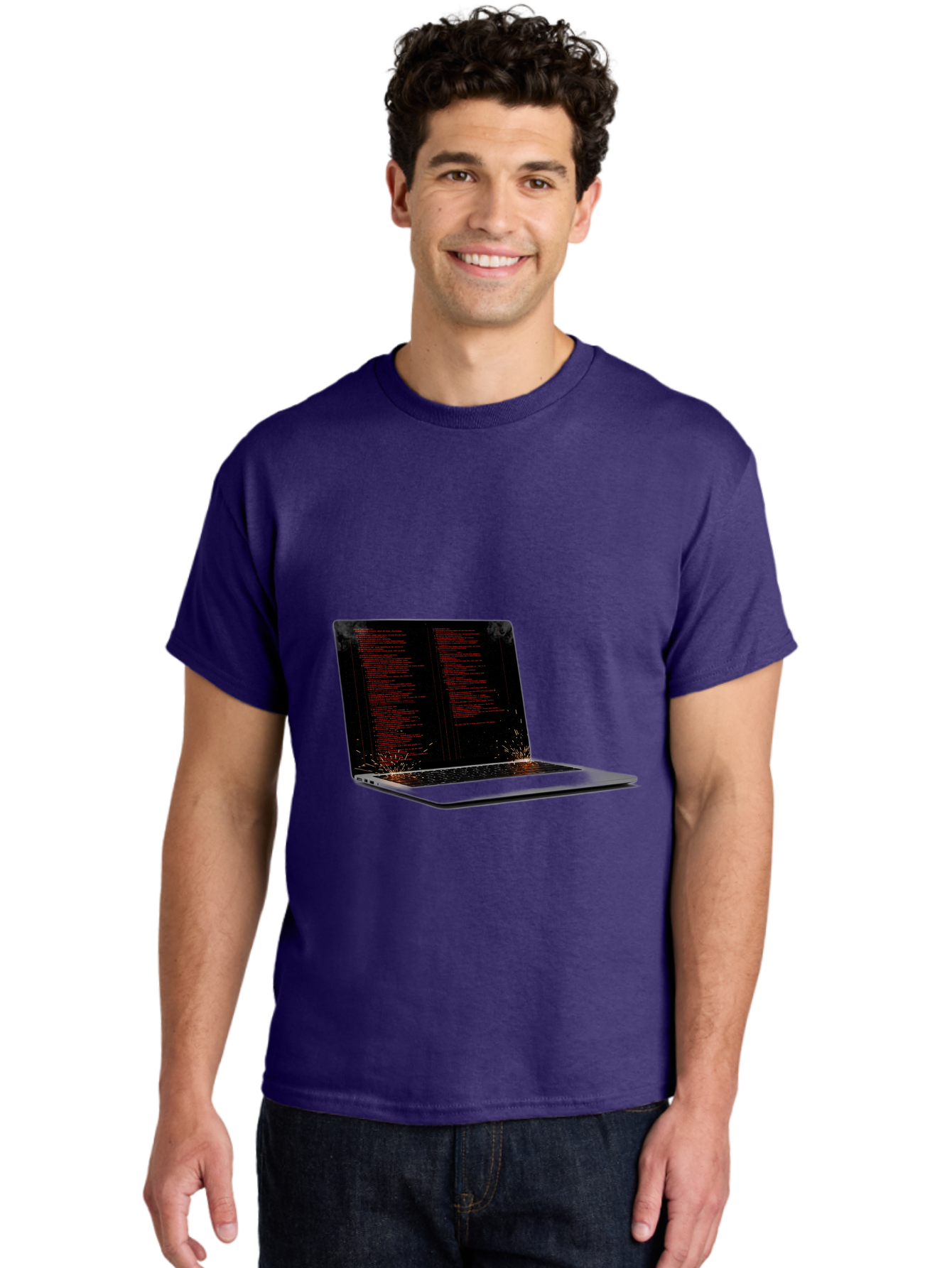 Damaged-Laptop Men'S Graphic Tee, 100% Cotton, Comfortable Casual Summer Wear, Machine Washable, Vintage Camera, Old Camera, Antique Camera, Black Camera, Classic Photography, Photography Equipment, Nostalgic Device, Film Camera, Camera Art Bam219