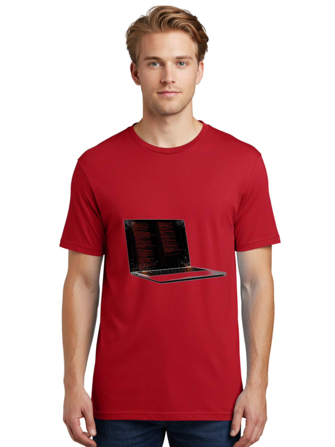Damaged-Laptop Men'S Graphic Tee, 100% Cotton, Comfortable Casual Summer Wear, Machine Washable, Vintage Camera, Old Camera, Antique Camera, Black Camera, Classic Photography, Photography Equipment, Nostalgic Device, Film Camera, Camera Art Bam219