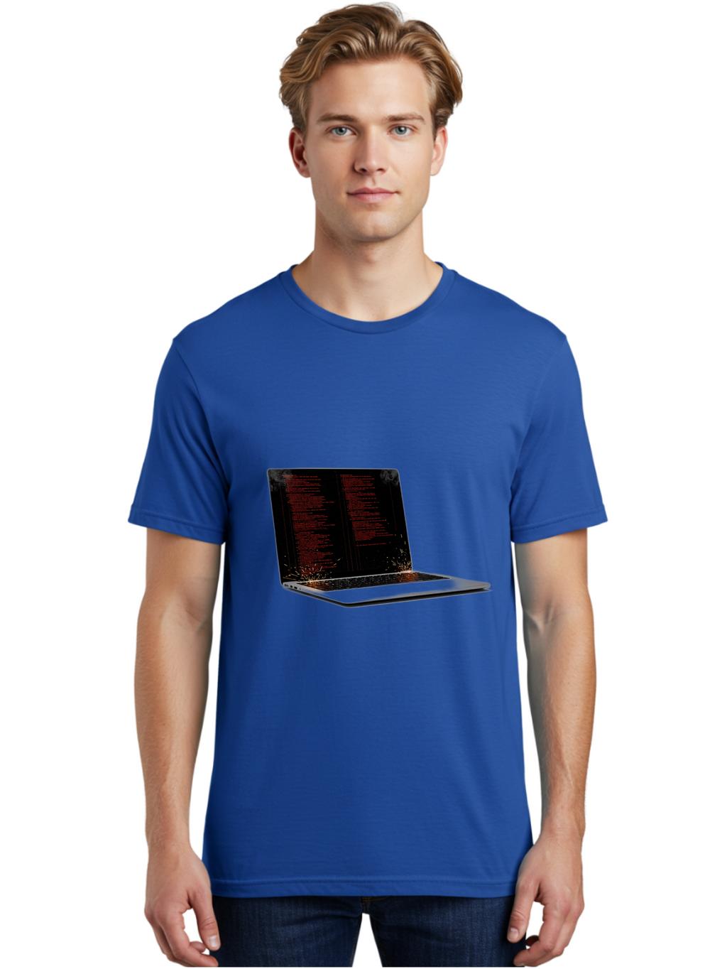 Damaged-Laptop Men'S Graphic Tee, 100% Cotton, Comfortable Casual Summer Wear, Machine Washable, Vintage Camera, Old Camera, Antique Camera, Black Camera, Classic Photography, Photography Equipment, Nostalgic Device, Film Camera, Camera Art Bam219