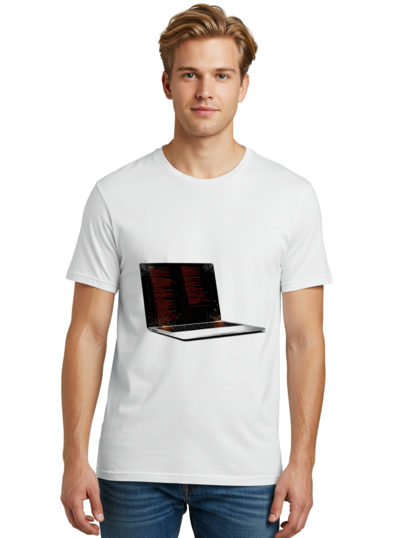Damaged-Laptop Men'S Graphic Tee, 100% Cotton, Comfortable Casual Summer Wear, Machine Washable, Vintage Camera, Old Camera, Antique Camera, Black Camera, Classic Photography, Photography Equipment, Nostalgic Device, Film Camera, Camera Art Bam219