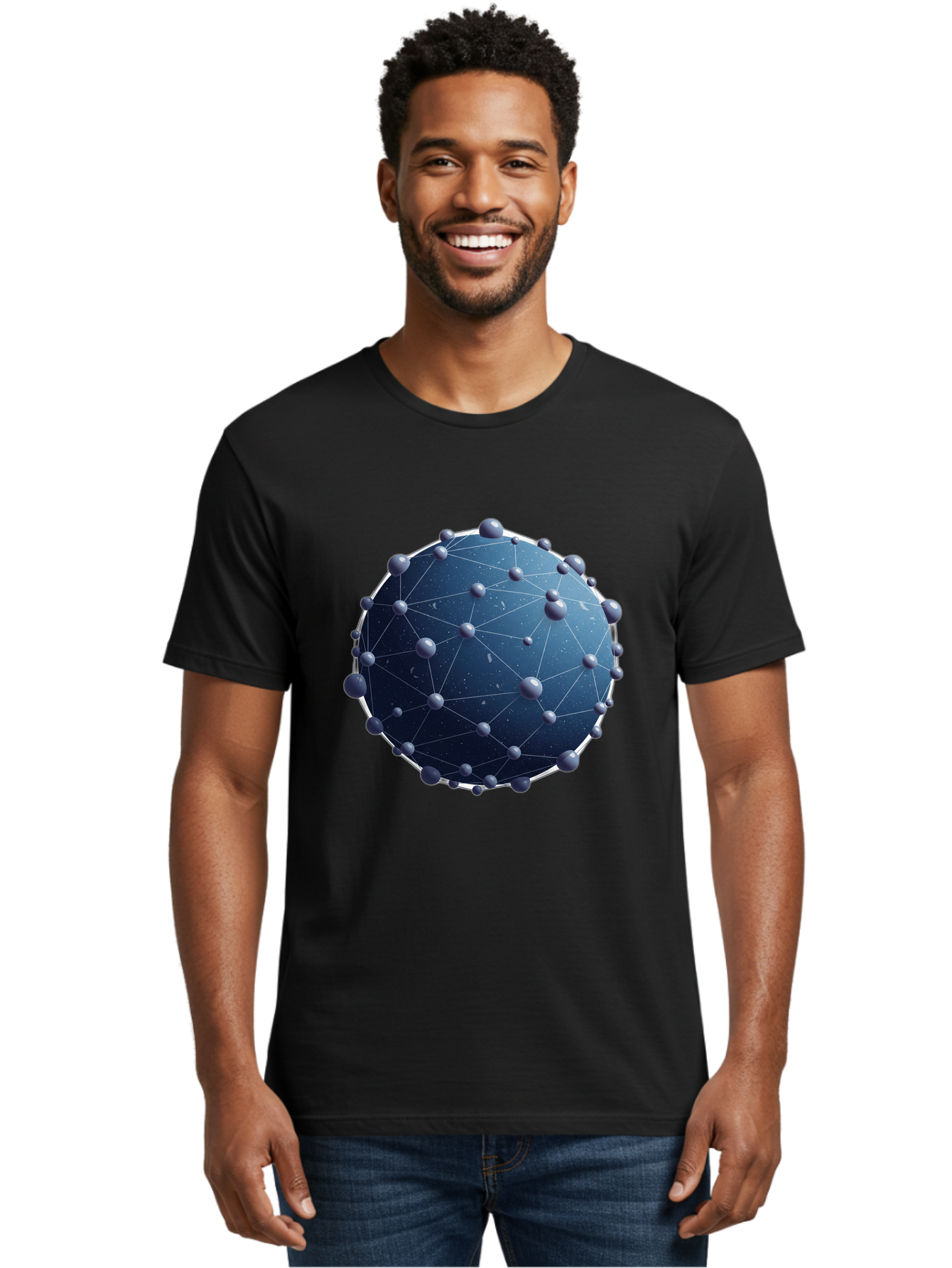 Dark-Blue-Sphere-With-Nodules Men'S Graphic Tee, 100% Cotton, Comfortable Casual Summer Wear, Machine Washable, Vintage Camera, Old Camera, Antique Camera, Black Camera, Classic Photography, Photography Equipment, Nostalgic Device, Bam224