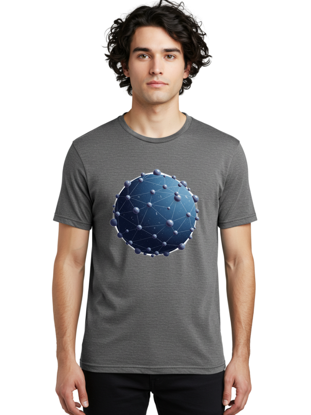 Dark-Blue-Sphere-With-Nodules Men'S Graphic Tee, 100% Cotton, Comfortable Casual Summer Wear, Machine Washable, Vintage Camera, Old Camera, Antique Camera, Black Camera, Classic Photography, Photography Equipment, Nostalgic Device, Bam224