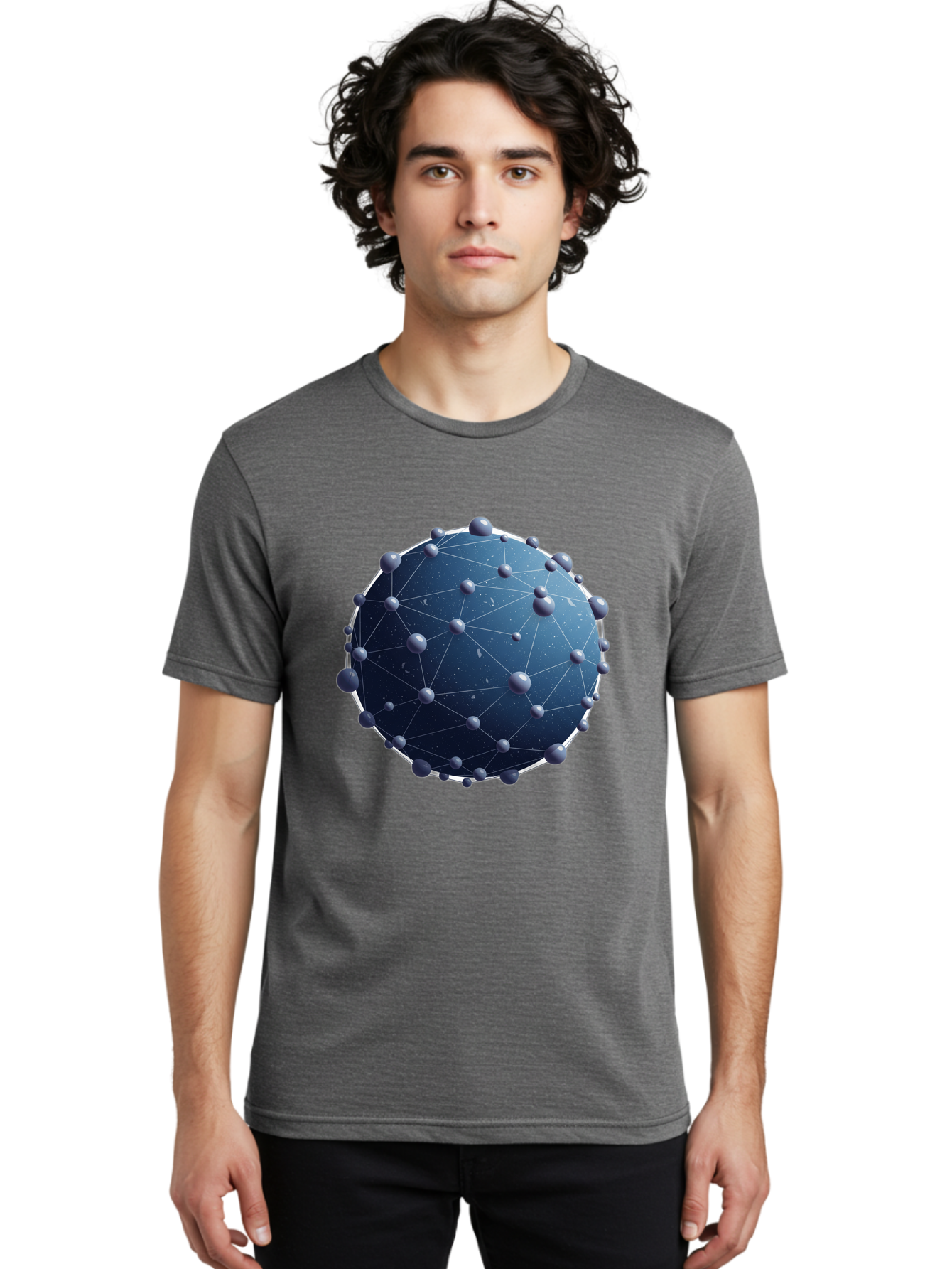 Dark-Blue-Sphere-With-Nodules Men'S Graphic Tee, 100% Cotton, Comfortable Casual Summer Wear, Machine Washable, Vintage Camera, Old Camera, Antique Camera, Black Camera, Classic Photography, Photography Equipment, Nostalgic Device, Bam224