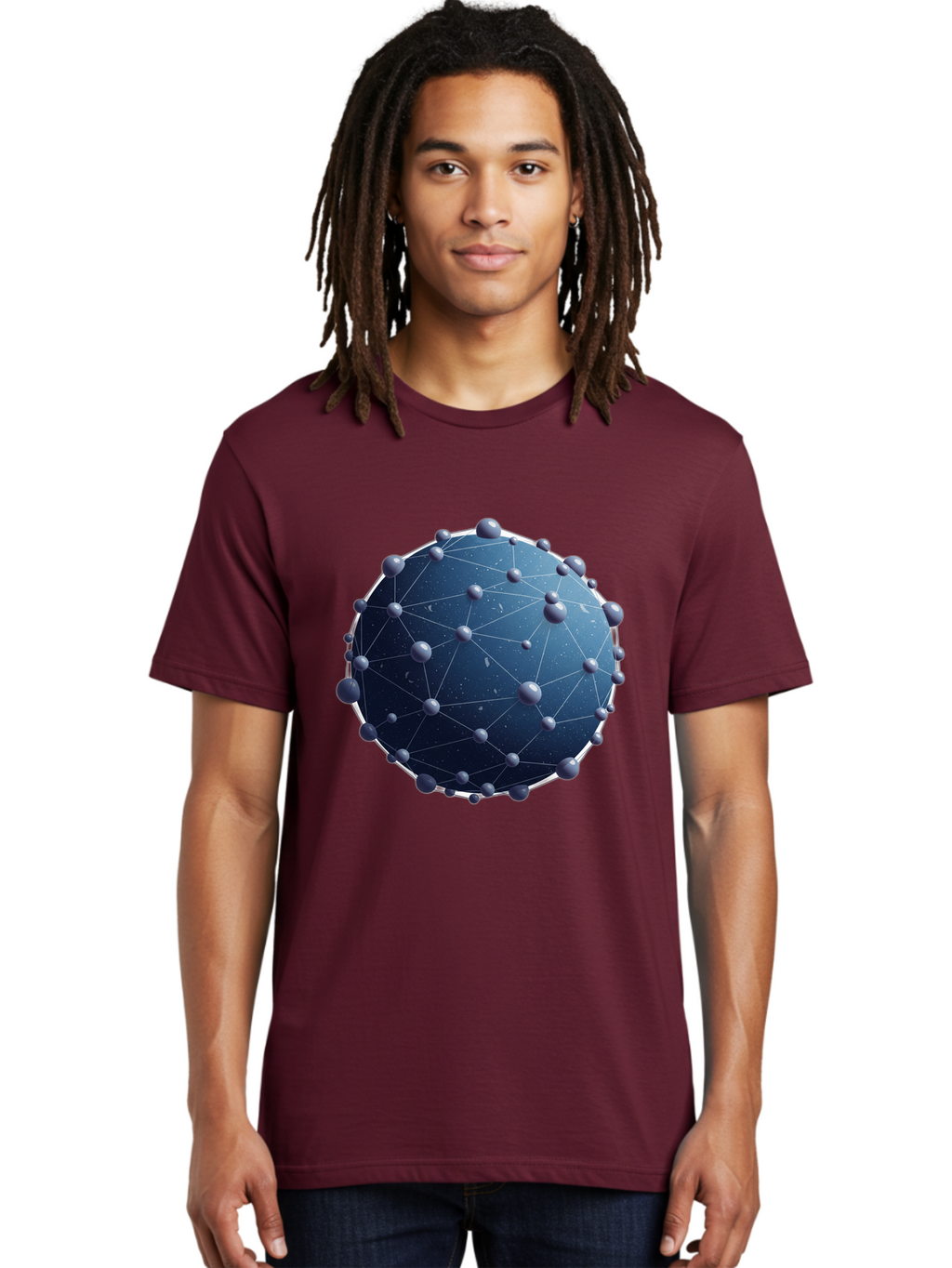 Dark-Blue-Sphere-With-Nodules Men'S Graphic Tee, 100% Cotton, Comfortable Casual Summer Wear, Machine Washable, Vintage Camera, Old Camera, Antique Camera, Black Camera, Classic Photography, Photography Equipment, Nostalgic Device, Bam224