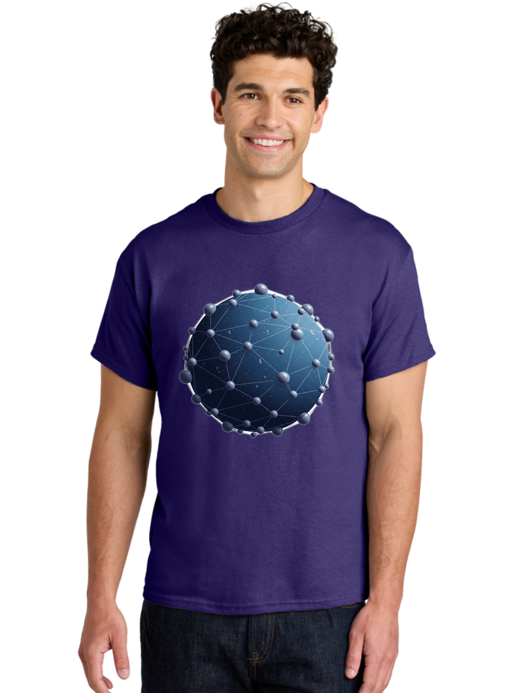 Dark-Blue-Sphere-With-Nodules Men'S Graphic Tee, 100% Cotton, Comfortable Casual Summer Wear, Machine Washable, Vintage Camera, Old Camera, Antique Camera, Black Camera, Classic Photography, Photography Equipment, Nostalgic Device, Bam224
