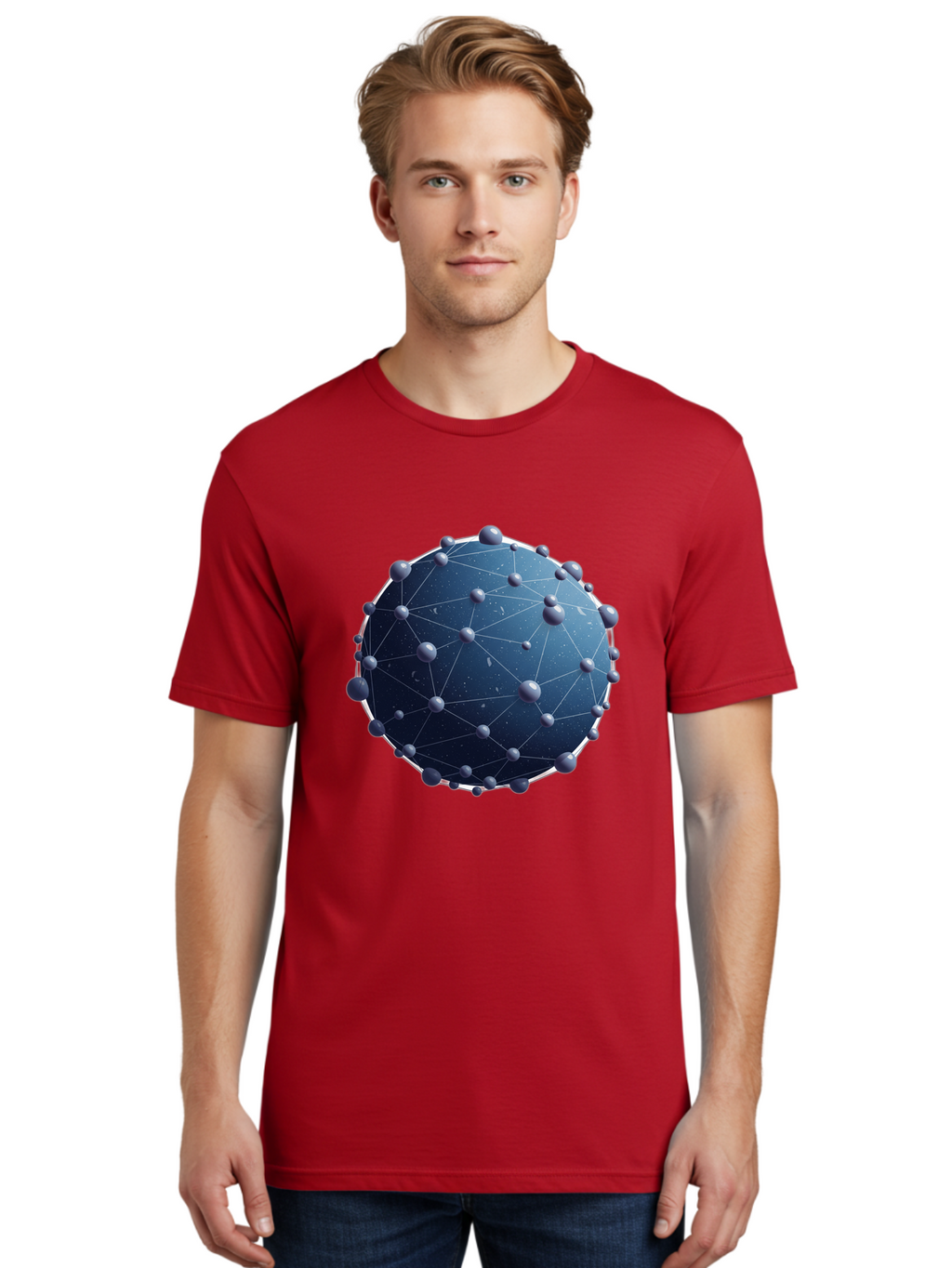 Dark-Blue-Sphere-With-Nodules Men'S Graphic Tee, 100% Cotton, Comfortable Casual Summer Wear, Machine Washable, Vintage Camera, Old Camera, Antique Camera, Black Camera, Classic Photography, Photography Equipment, Nostalgic Device, Bam224