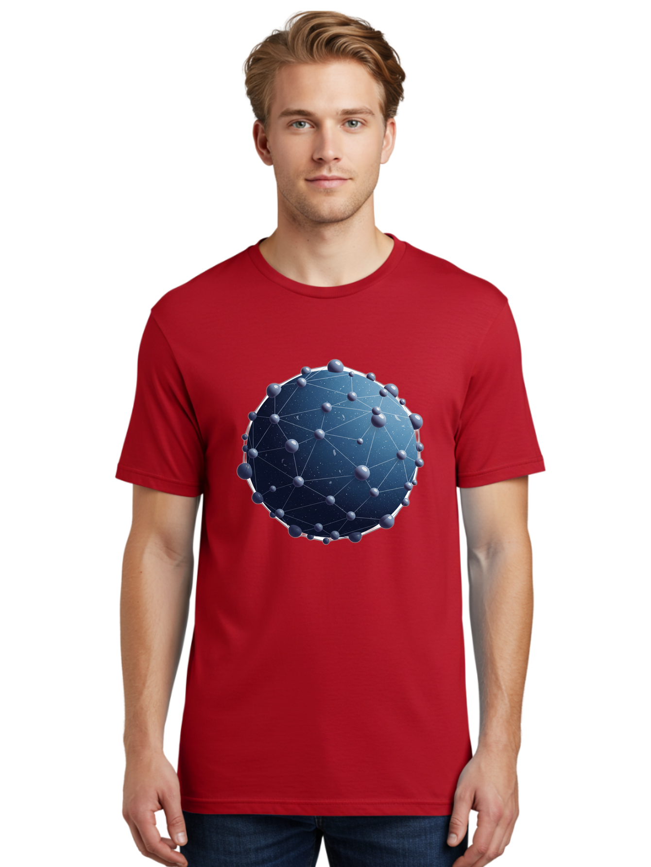 Dark-Blue-Sphere-With-Nodules Men'S Graphic Tee, 100% Cotton, Comfortable Casual Summer Wear, Machine Washable, Vintage Camera, Old Camera, Antique Camera, Black Camera, Classic Photography, Photography Equipment, Nostalgic Device, Bam224