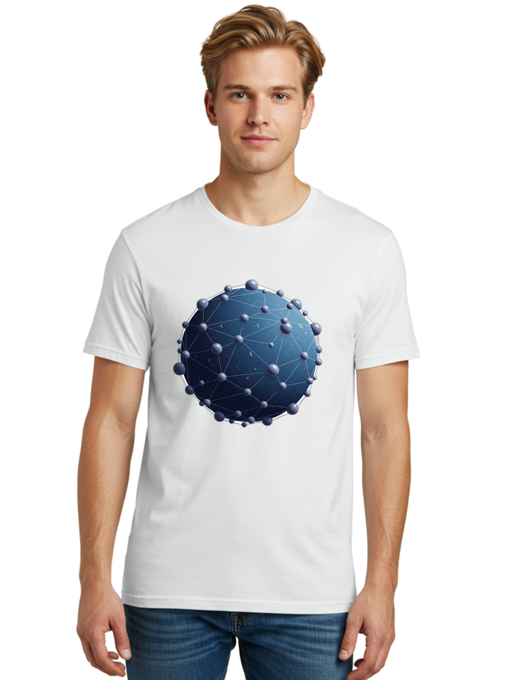 Dark-Blue-Sphere-With-Nodules Men'S Graphic Tee, 100% Cotton, Comfortable Casual Summer Wear, Machine Washable, Vintage Camera, Old Camera, Antique Camera, Black Camera, Classic Photography, Photography Equipment, Nostalgic Device, Bam224