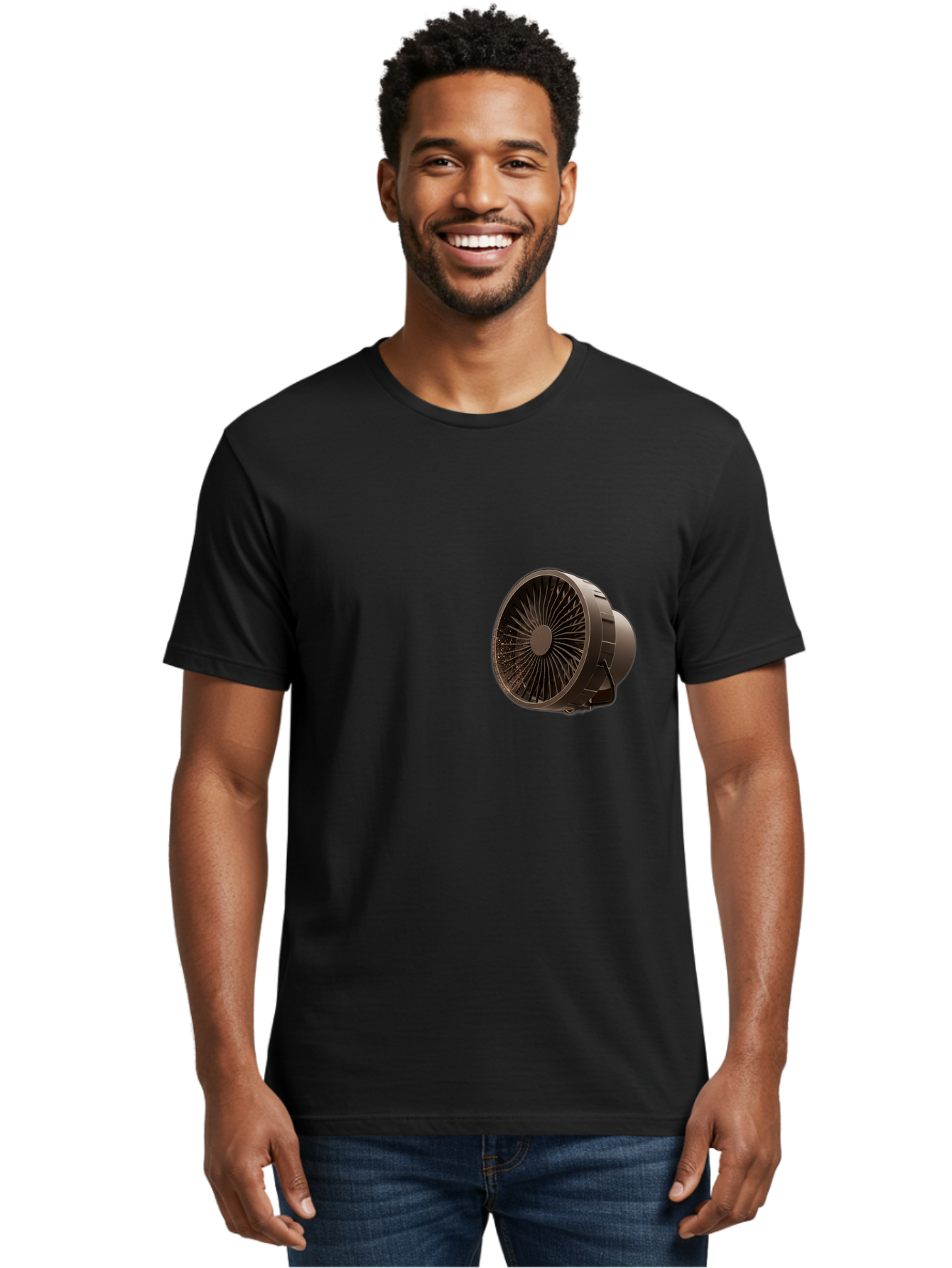 Dark-Brown-Box-Fan Men'S Graphic Tee, 100% Cotton, Comfortable Casual Summer Wear, Machine Washable, Vintage Camera, Old Camera, Antique Camera, Black Camera, Classic Photography, Photography Equipment, Nostalgic Device, Film Camera, Bam225