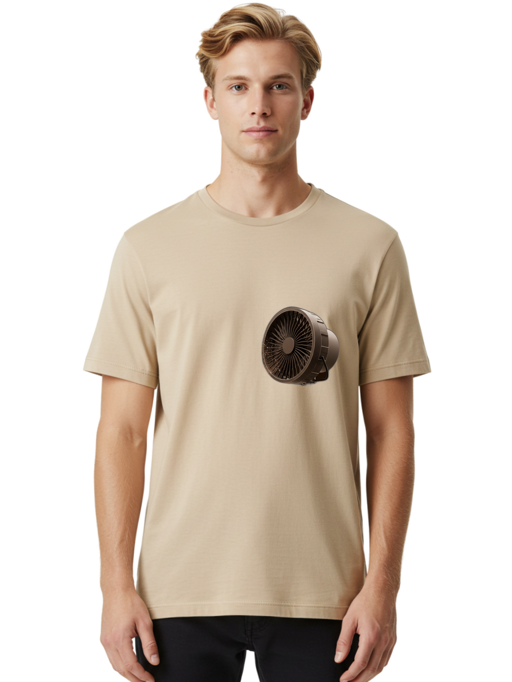 Dark-Brown-Box-Fan Men'S Graphic Tee, 100% Cotton, Comfortable Casual Summer Wear, Machine Washable, Vintage Camera, Old Camera, Antique Camera, Black Camera, Classic Photography, Photography Equipment, Nostalgic Device, Film Camera, Bam225