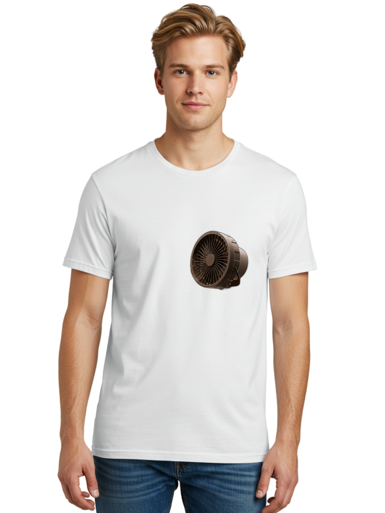 Dark-Brown-Box-Fan Men'S Graphic Tee, 100% Cotton, Comfortable Casual Summer Wear, Machine Washable, Vintage Camera, Old Camera, Antique Camera, Black Camera, Classic Photography, Photography Equipment, Nostalgic Device, Film Camera, Bam225