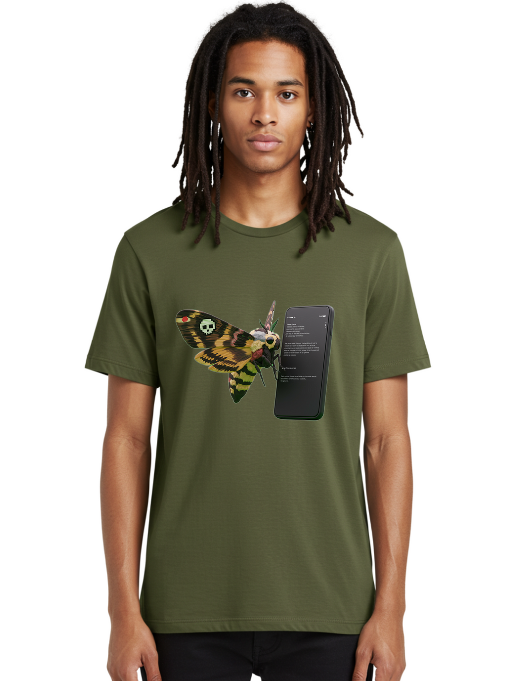 Death-S-Head-Hawkmoth-1 Men'S Graphic Tee, 100% Cotton, Comfortable Casual Summer Wear, Machine Washable, Vintage Camera, Old Camera, Antique Camera, Black Camera, Classic Photography, Photography Equipment, Nostalgic Device, Film Camera, Bam232