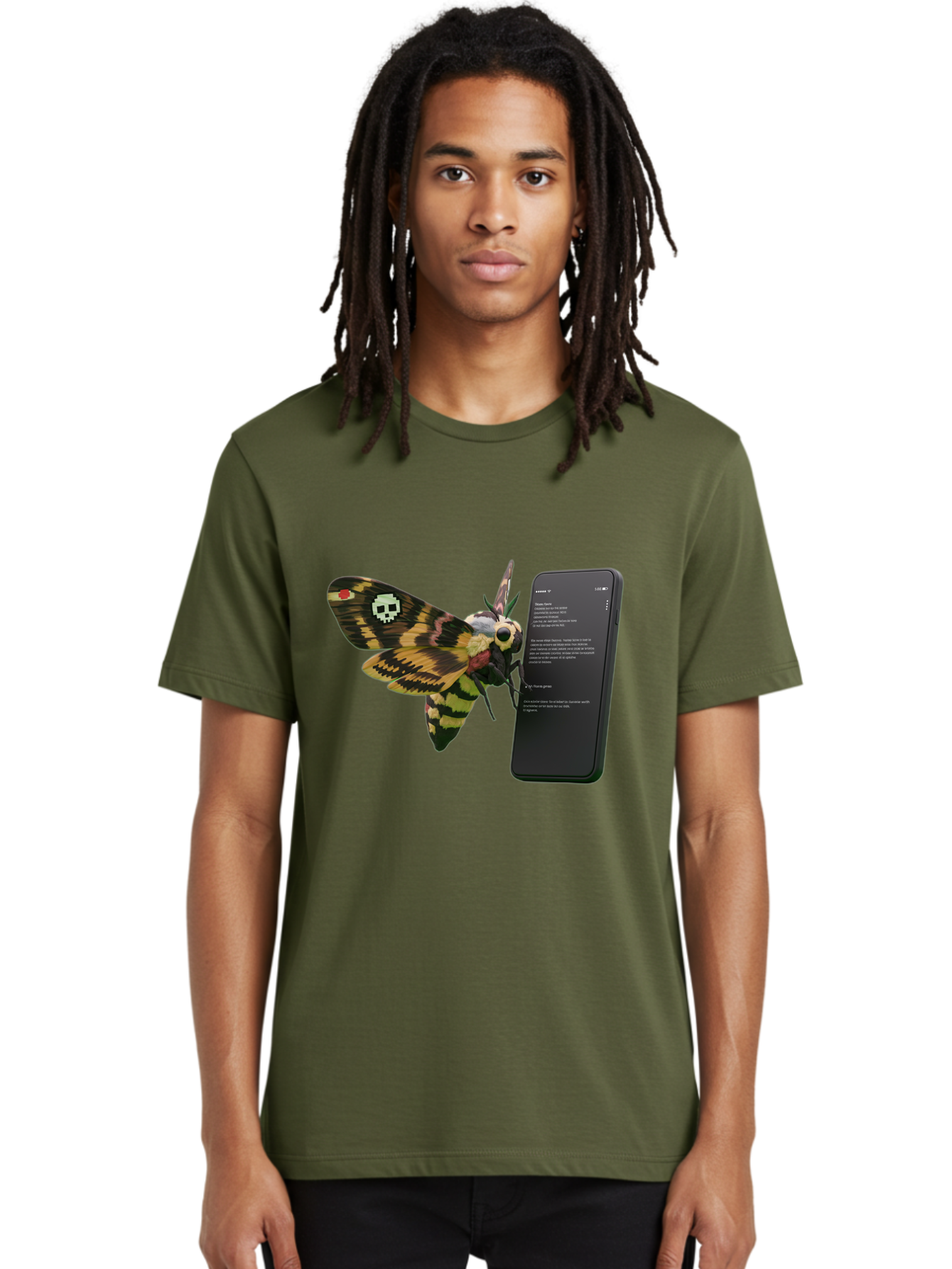 Death-S-Head-Hawkmoth-1 Men'S Graphic Tee, 100% Cotton, Comfortable Casual Summer Wear, Machine Washable, Vintage Camera, Old Camera, Antique Camera, Black Camera, Classic Photography, Photography Equipment, Nostalgic Device, Film Camera, Bam232