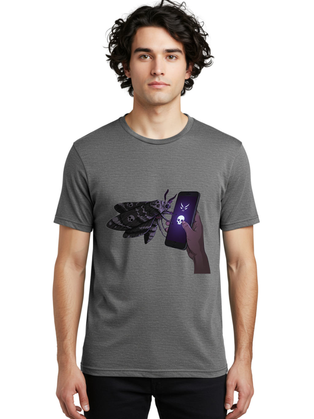 Death-S-Head-Hawkmoth-2 Men'S Graphic Tee, 100% Cotton, Comfortable Casual Summer Wear, Machine Washable, Vintage Camera, Old Camera, Antique Camera, Black Camera, Classic Photography, Photography Equipment, Nostalgic Device, Film Camera, Bam233