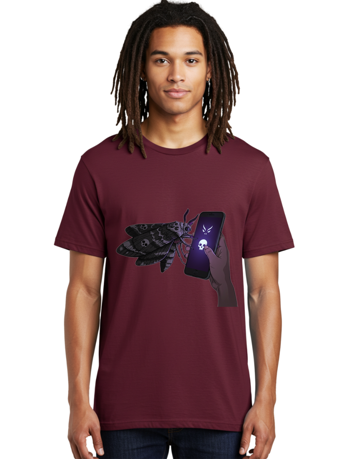 Death-S-Head-Hawkmoth-2 Men'S Graphic Tee, 100% Cotton, Comfortable Casual Summer Wear, Machine Washable, Vintage Camera, Old Camera, Antique Camera, Black Camera, Classic Photography, Photography Equipment, Nostalgic Device, Film Camera, Bam233