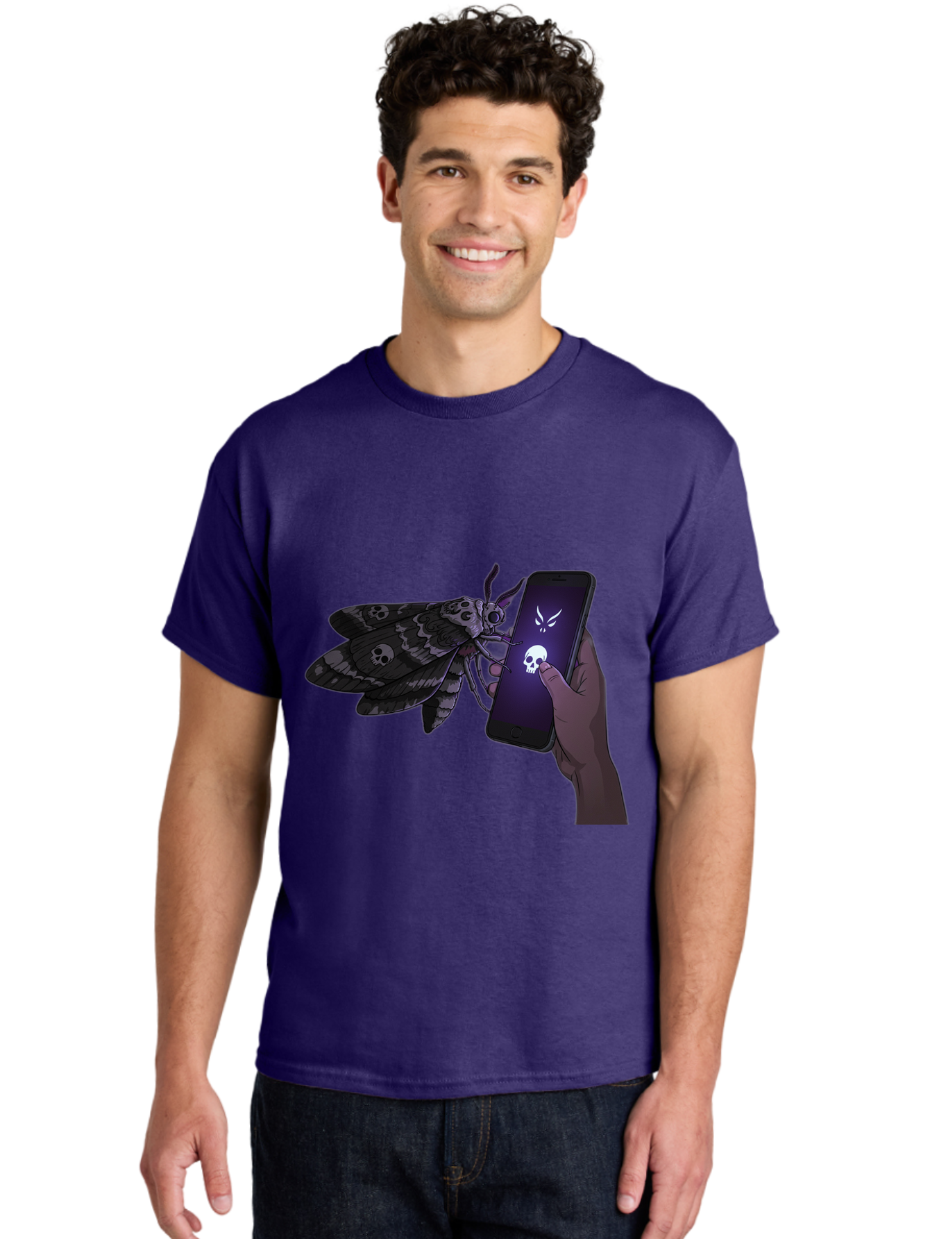 Death-S-Head-Hawkmoth-2 Men'S Graphic Tee, 100% Cotton, Comfortable Casual Summer Wear, Machine Washable, Vintage Camera, Old Camera, Antique Camera, Black Camera, Classic Photography, Photography Equipment, Nostalgic Device, Film Camera, Bam233