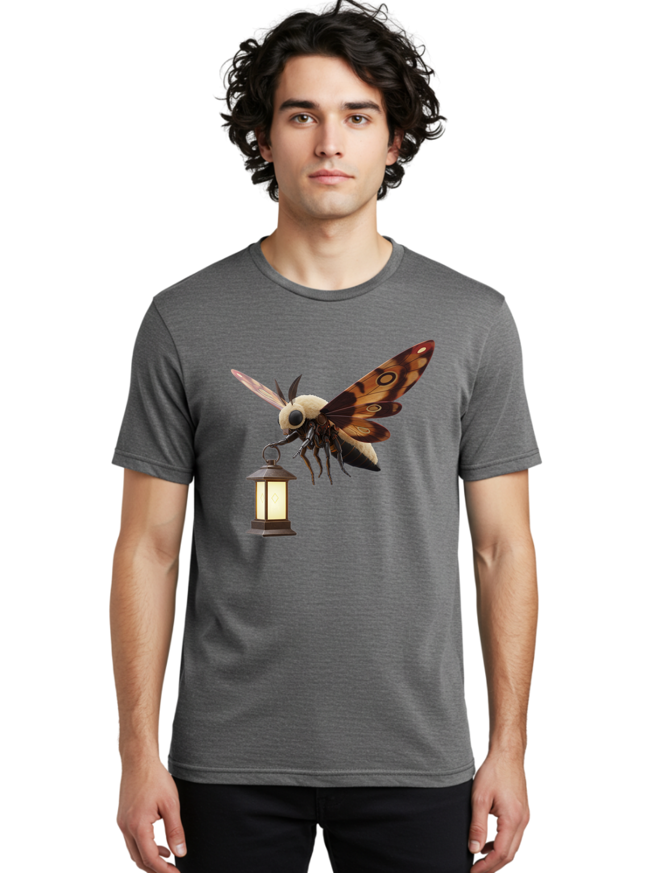 Death-S-Head-Hawkmoth-3 Men'S Graphic Tee, 100% Cotton, Comfortable Casual Summer Wear, Machine Washable, Vintage Camera, Old Camera, Antique Camera, Black Camera, Classic Photography, Photography Equipment, Nostalgic Device, Film Camera, Bam234