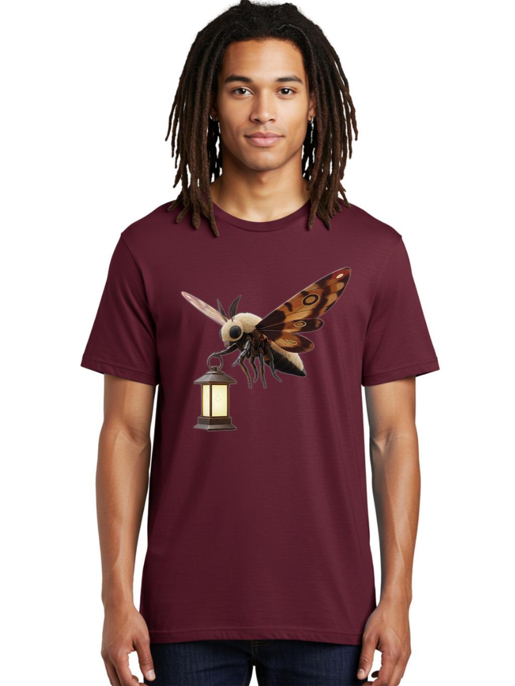 Death-S-Head-Hawkmoth-3 Men'S Graphic Tee, 100% Cotton, Comfortable Casual Summer Wear, Machine Washable, Vintage Camera, Old Camera, Antique Camera, Black Camera, Classic Photography, Photography Equipment, Nostalgic Device, Film Camera, Bam234