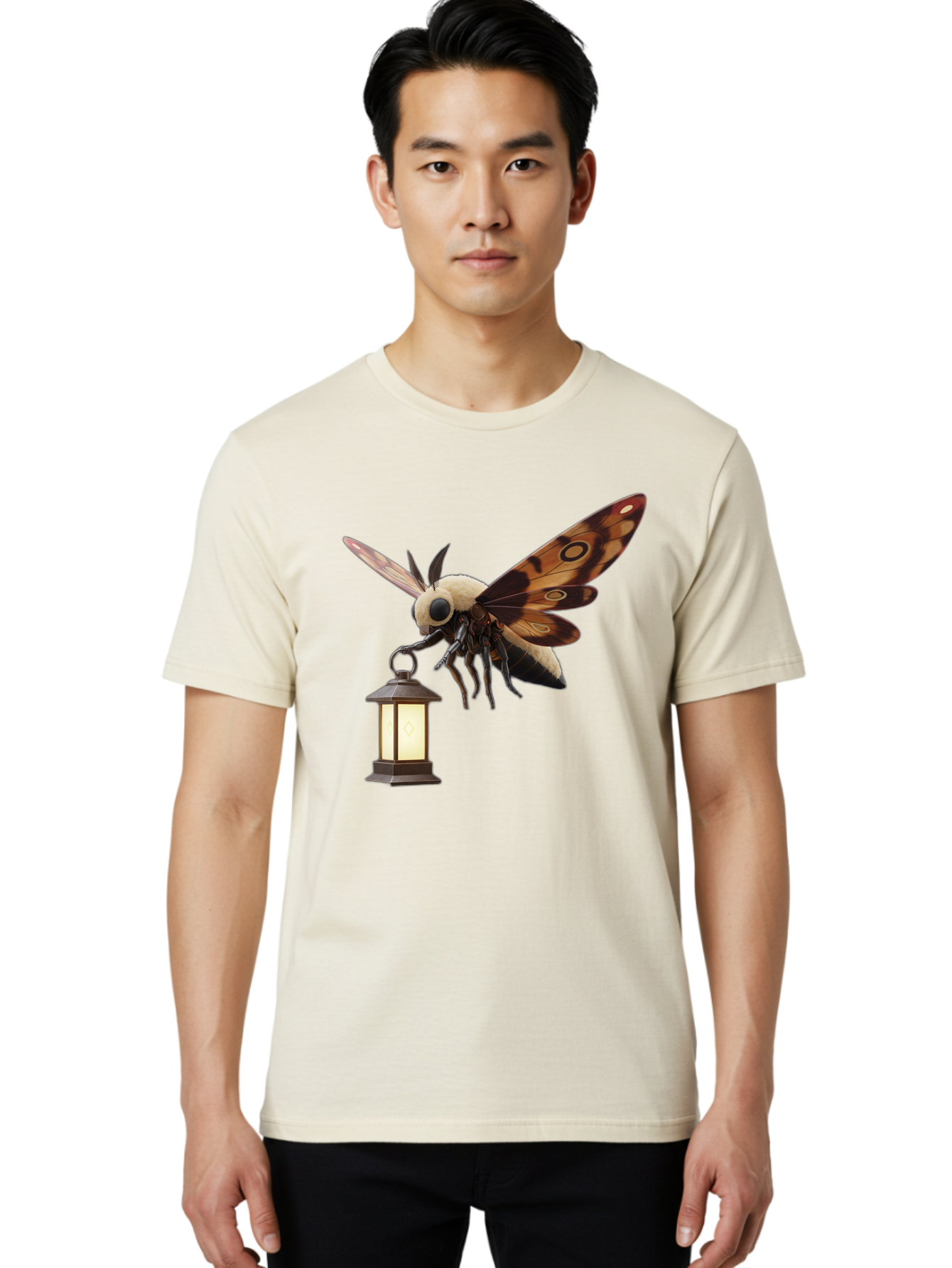 Death-S-Head-Hawkmoth-3 Men'S Graphic Tee, 100% Cotton, Comfortable Casual Summer Wear, Machine Washable, Vintage Camera, Old Camera, Antique Camera, Black Camera, Classic Photography, Photography Equipment, Nostalgic Device, Film Camera, Bam234