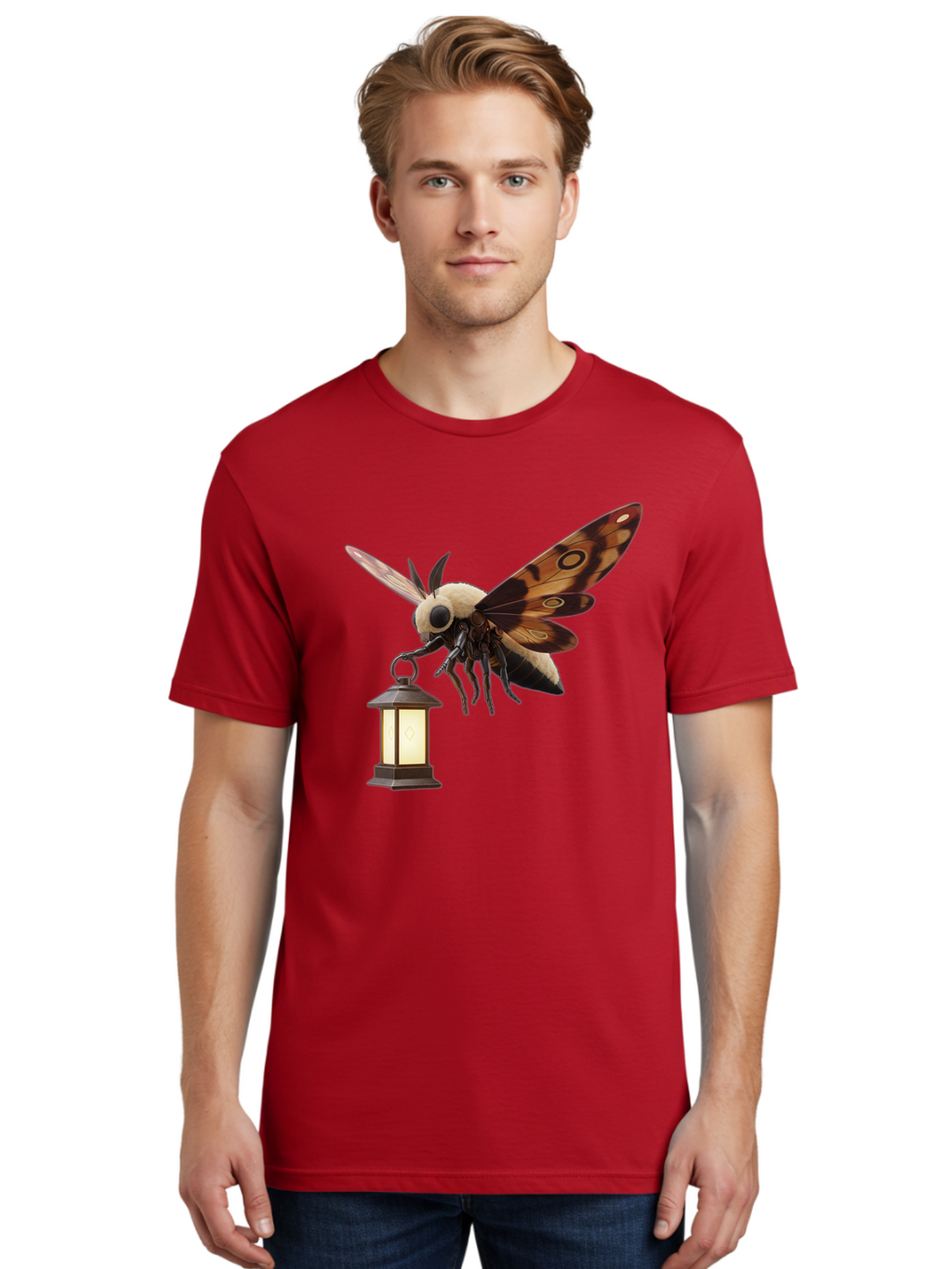 Death-S-Head-Hawkmoth-3 Men'S Graphic Tee, 100% Cotton, Comfortable Casual Summer Wear, Machine Washable, Vintage Camera, Old Camera, Antique Camera, Black Camera, Classic Photography, Photography Equipment, Nostalgic Device, Film Camera, Bam234