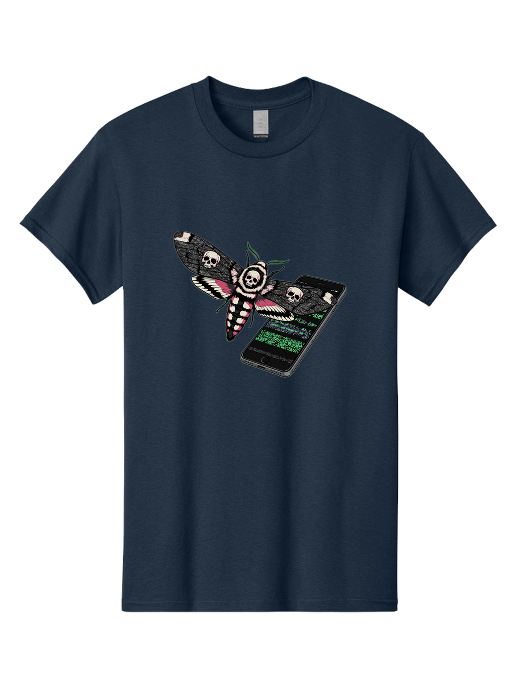 Death-S-Head-Hawkmoth-Smartphone Men'S Graphic Tee, 100% Cotton, Comfortable Casual Summer Wear, Machine Washable, Vintage Camera, Old Camera, Antique Camera, Black Camera, Classic Photography, Photography Equipment, Nostalgic Device, Bam235