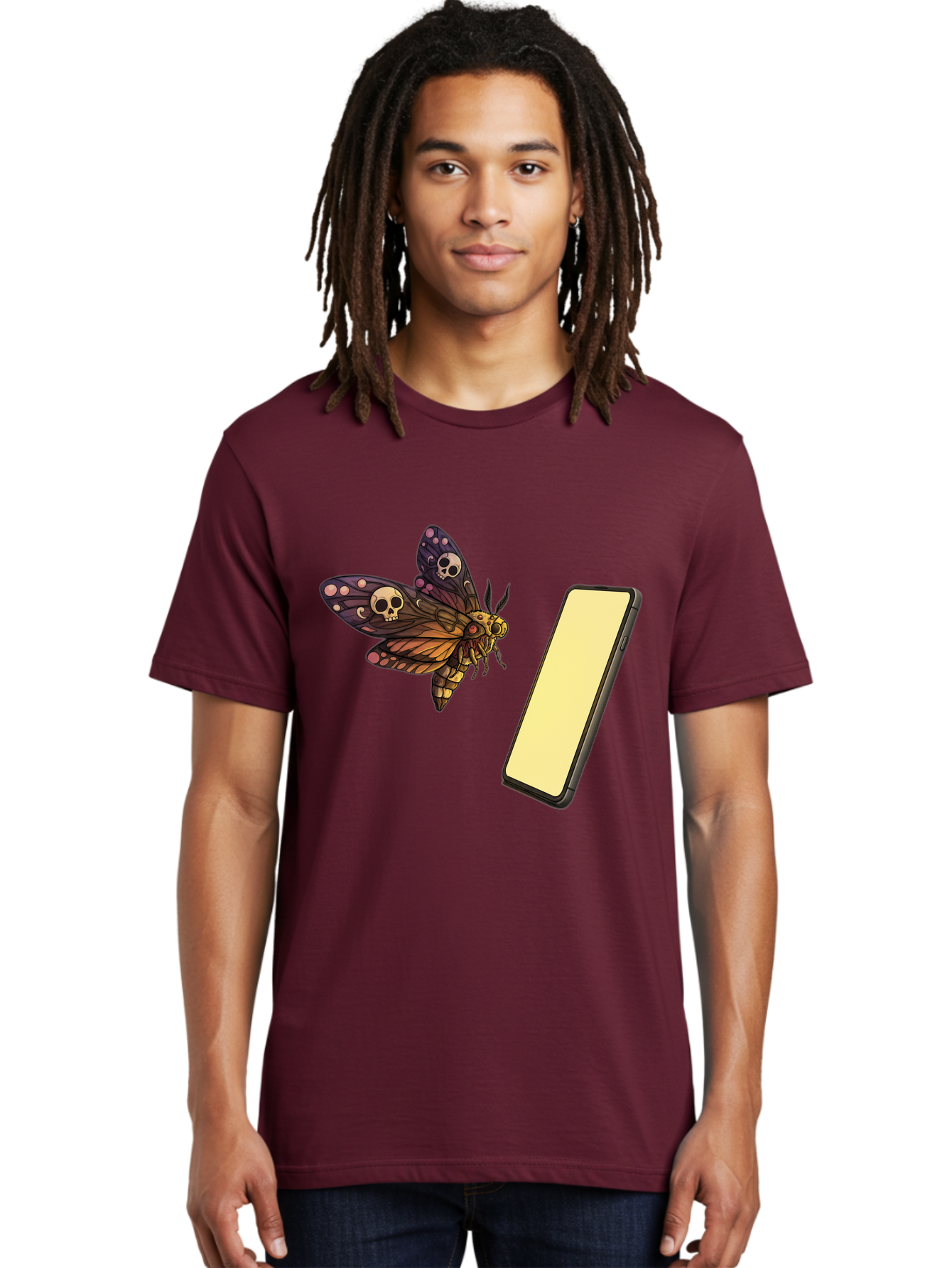 Death-S-Head-Hawkmoth Men'S Graphic Tee, 100% Cotton, Comfortable Casual Summer Wear, Machine Washable, Vintage Camera, Old Camera, Antique Camera, Black Camera, Classic Photography, Photography Equipment, Nostalgic Device, Film Camera, Bam236
