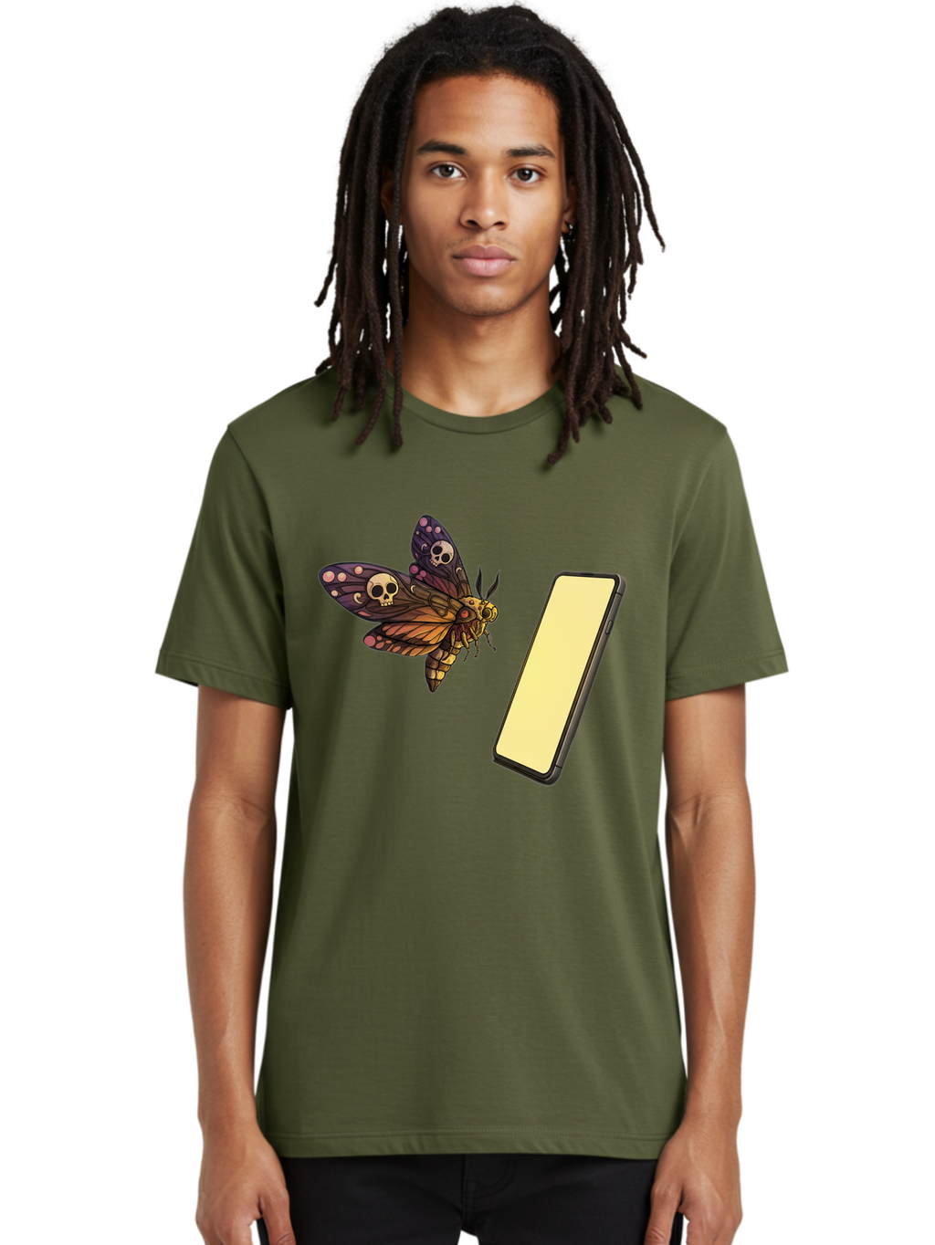 Death-S-Head-Hawkmoth Men'S Graphic Tee, 100% Cotton, Comfortable Casual Summer Wear, Machine Washable, Vintage Camera, Old Camera, Antique Camera, Black Camera, Classic Photography, Photography Equipment, Nostalgic Device, Film Camera, Bam236