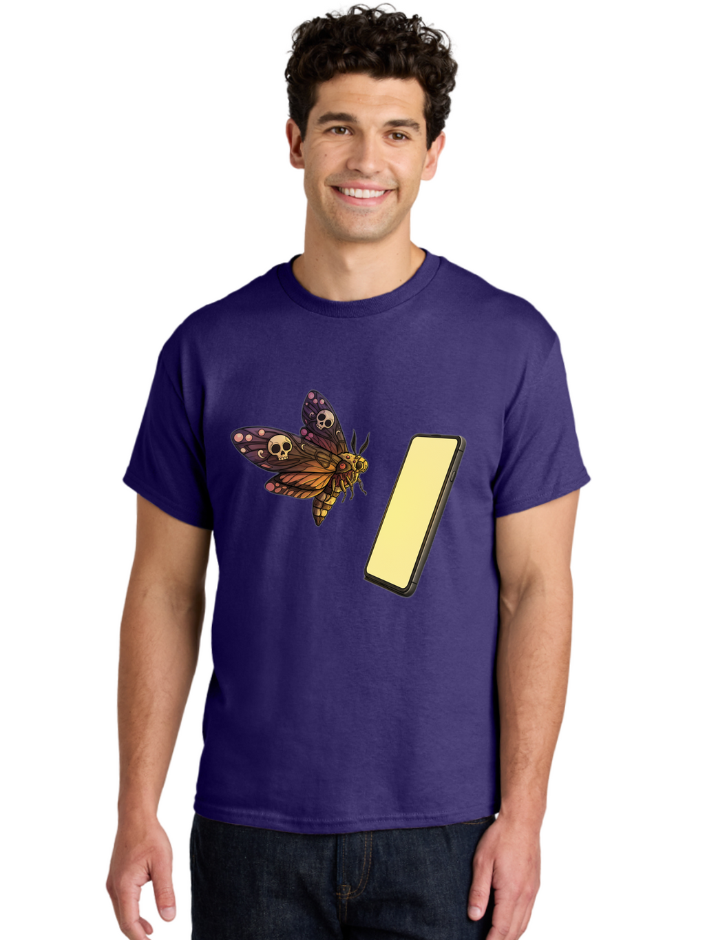 Death-S-Head-Hawkmoth Men'S Graphic Tee, 100% Cotton, Comfortable Casual Summer Wear, Machine Washable, Vintage Camera, Old Camera, Antique Camera, Black Camera, Classic Photography, Photography Equipment, Nostalgic Device, Film Camera, Bam236