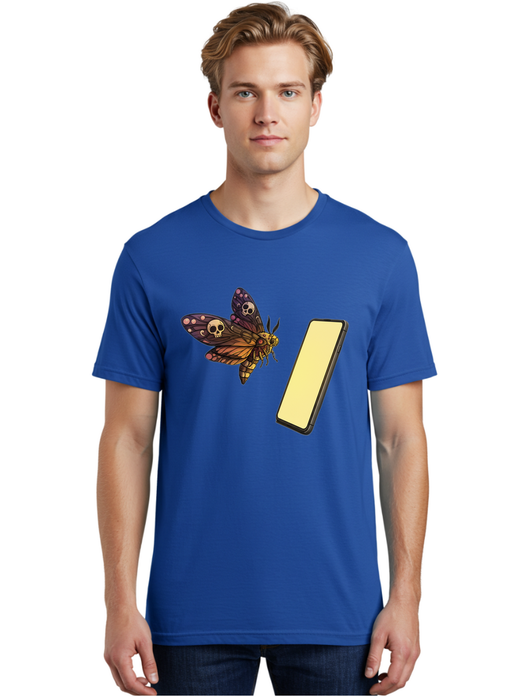 Death-S-Head-Hawkmoth Men'S Graphic Tee, 100% Cotton, Comfortable Casual Summer Wear, Machine Washable, Vintage Camera, Old Camera, Antique Camera, Black Camera, Classic Photography, Photography Equipment, Nostalgic Device, Film Camera, Bam236