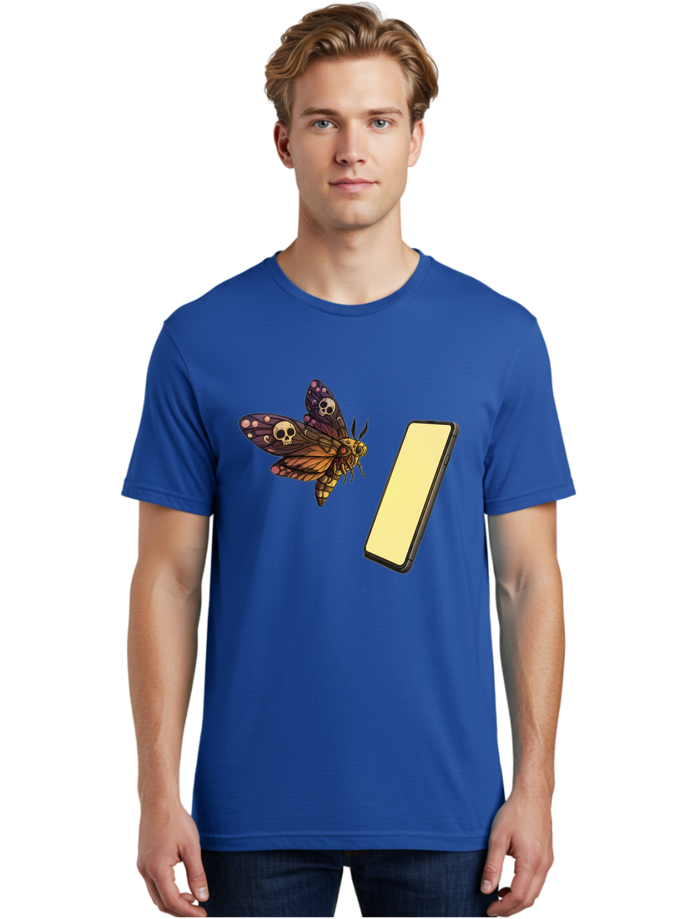 Death-S-Head-Hawkmoth Men'S Graphic Tee, 100% Cotton, Comfortable Casual Summer Wear, Machine Washable, Vintage Camera, Old Camera, Antique Camera, Black Camera, Classic Photography, Photography Equipment, Nostalgic Device, Film Camera, Bam236