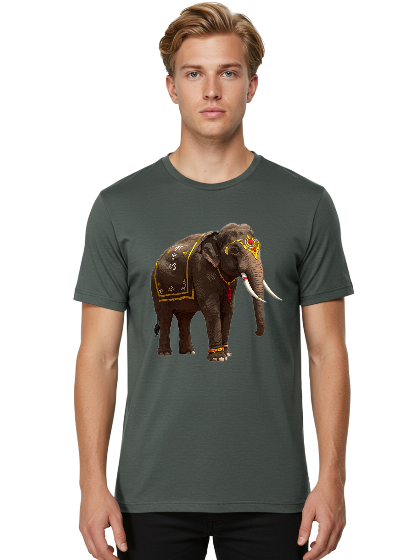 Decorated-Elephant Men'S Graphic Tee, 100% Cotton, Comfortable Casual Summer Wear, Machine Washable, Vintage Camera, Old Camera, Antique Camera, Black Camera, Classic Photography, Photography Equipment, Nostalgic Device, Film Camera, Bam237