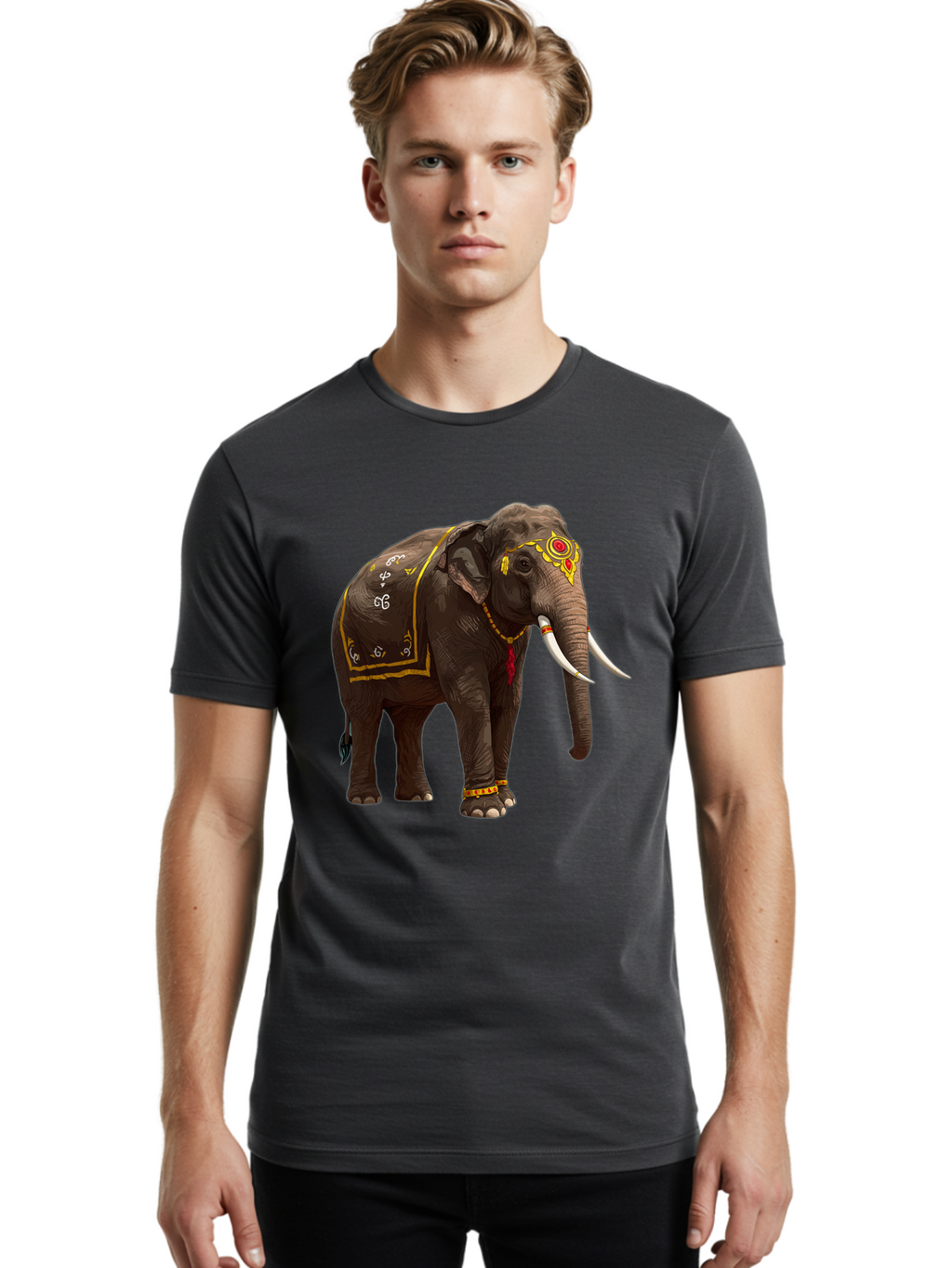Decorated-Elephant Men'S Graphic Tee, 100% Cotton, Comfortable Casual Summer Wear, Machine Washable, Vintage Camera, Old Camera, Antique Camera, Black Camera, Classic Photography, Photography Equipment, Nostalgic Device, Film Camera, Bam237