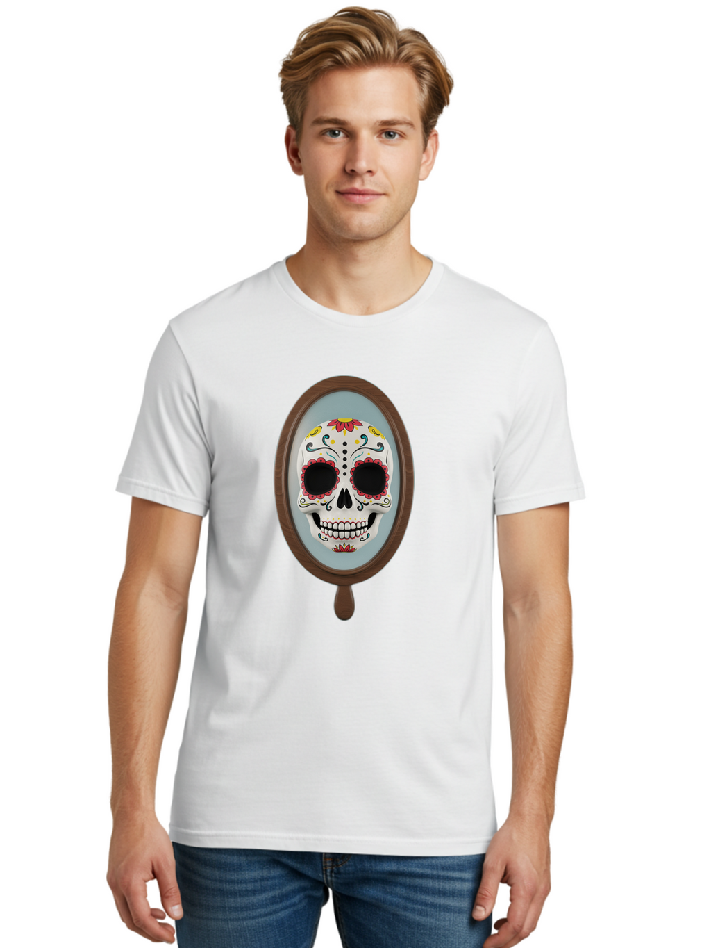 Decorated-Skull Men'S Graphic Tee, 100% Cotton, Comfortable Casual Summer Wear, Machine Washable, Vintage Camera, Old Camera, Antique Camera, Black Camera, Classic Photography, Photography Equipment, Nostalgic Device, Film Camera, Camera Art Bam238