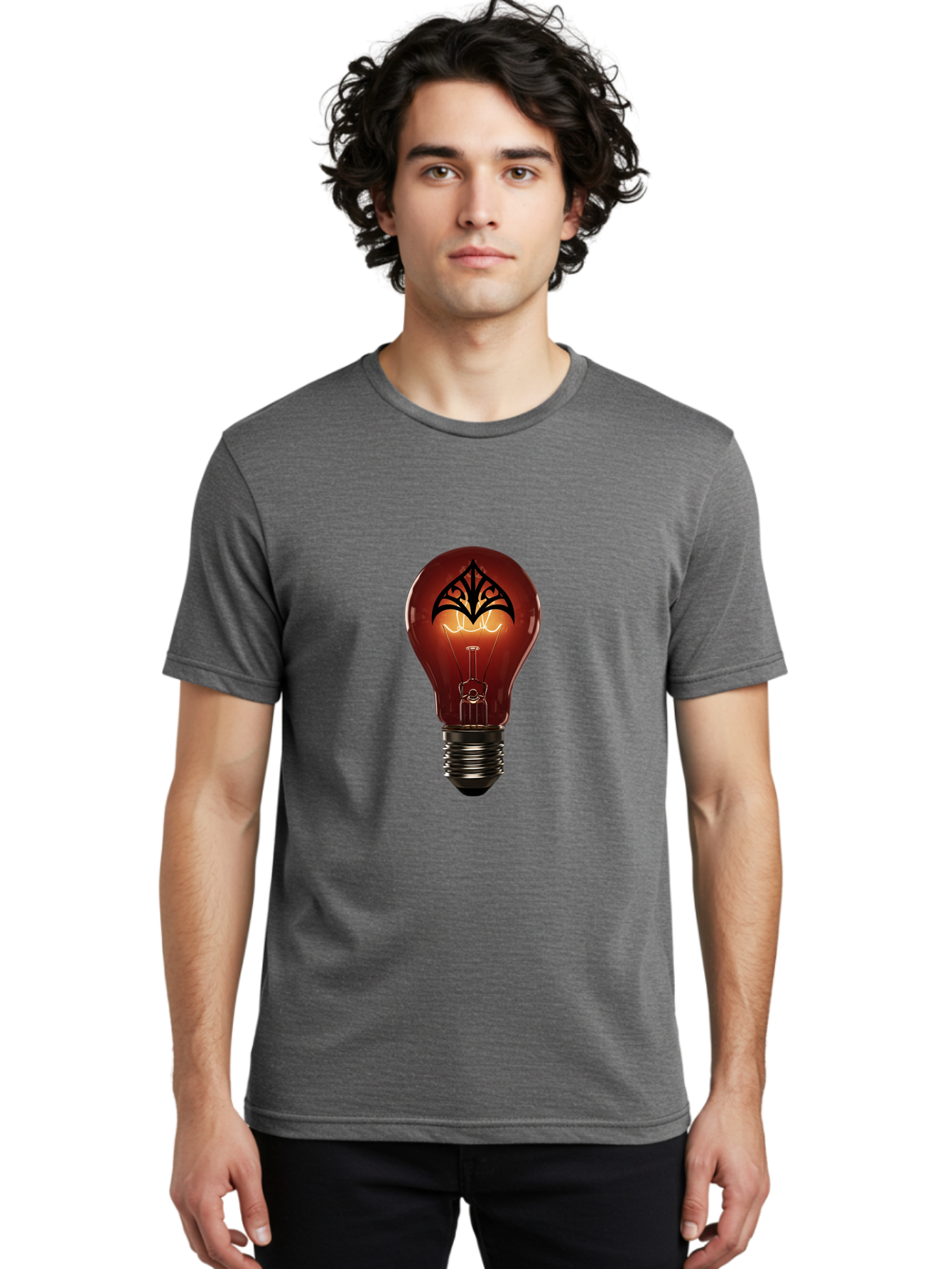 Decorative-Light-Bulb Men'S Graphic Tee, 100% Cotton, Comfortable Casual Summer Wear, Machine Washable, Vintage Camera, Old Camera, Antique Camera, Black Camera, Classic Photography, Photography Equipment, Nostalgic Device, Film Camera, Bam240