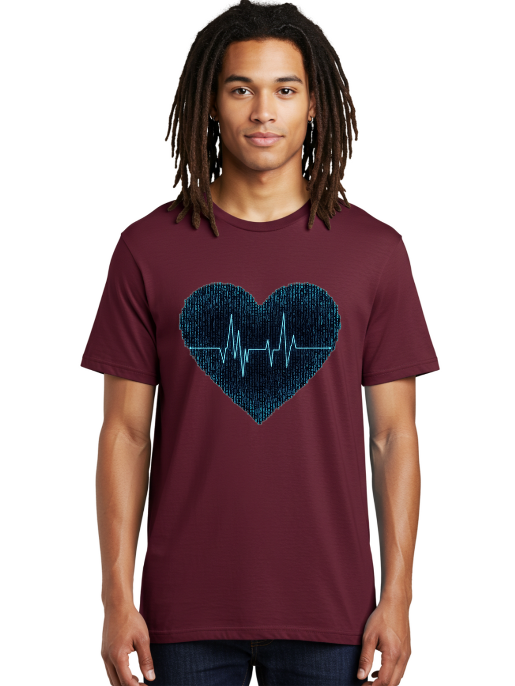 Denim-Heartbeat Men'S Graphic Tee, 100% Cotton, Comfortable Casual Summer Wear, Machine Washable, Vintage Camera, Old Camera, Antique Camera, Black Camera, Classic Photography, Photography Equipment, Nostalgic Device, Film Camera, Camera Art Bam242