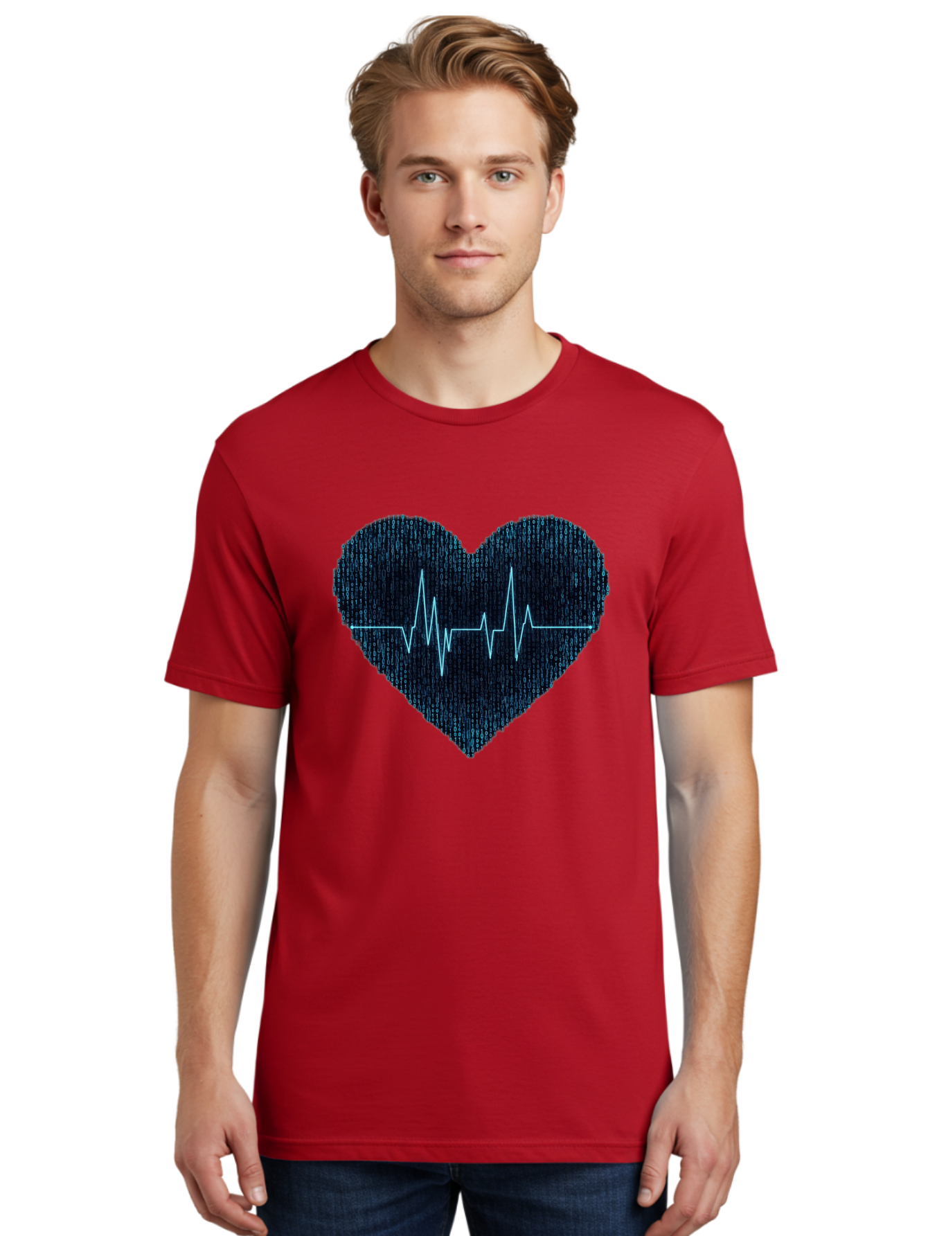 Denim-Heartbeat Men'S Graphic Tee, 100% Cotton, Comfortable Casual Summer Wear, Machine Washable, Vintage Camera, Old Camera, Antique Camera, Black Camera, Classic Photography, Photography Equipment, Nostalgic Device, Film Camera, Camera Art Bam242