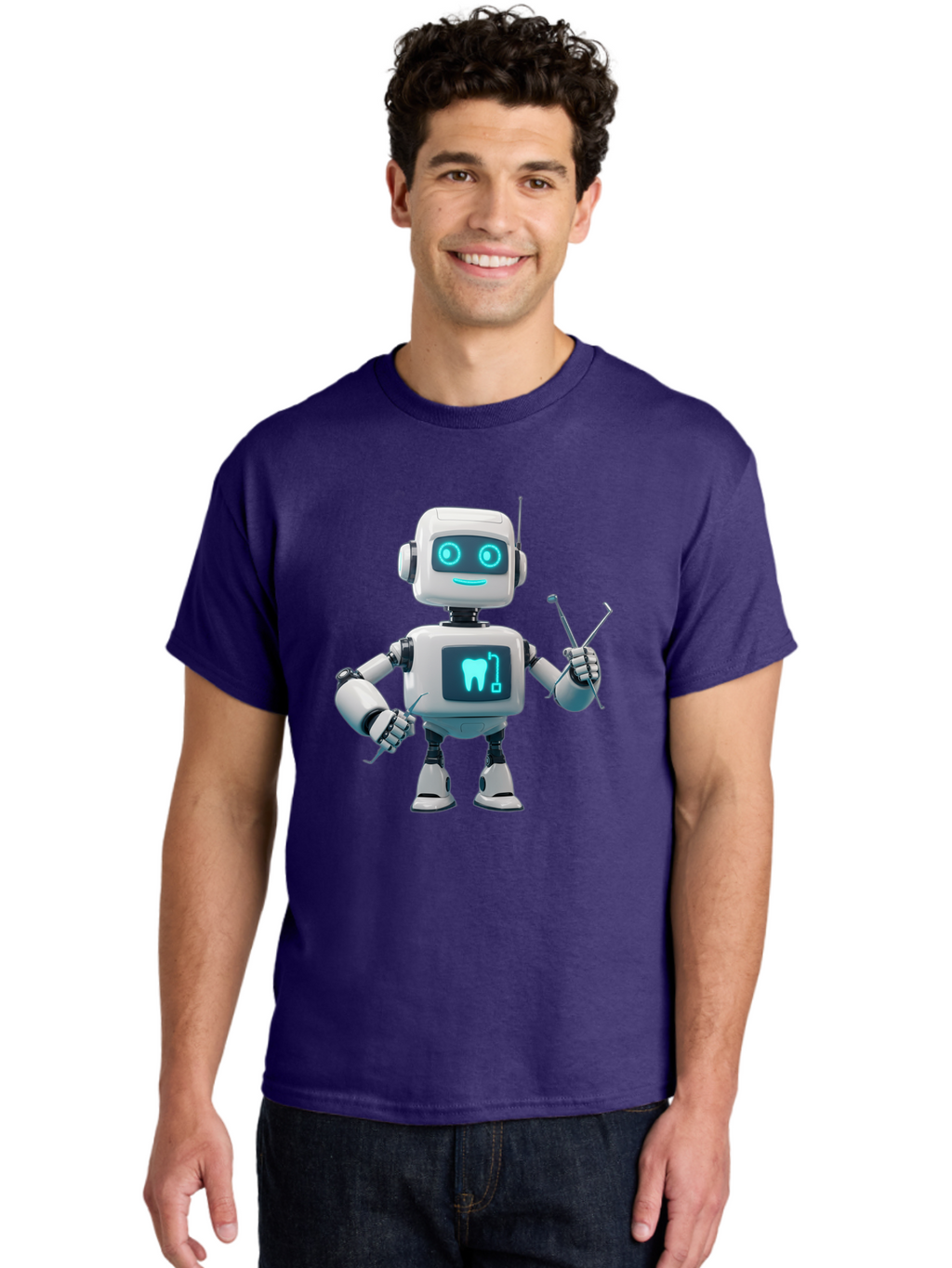 Dental-Robot-1 Men'S Graphic Tee, 100% Cotton, Comfortable Casual Summer Wear, Machine Washable, Vintage Camera, Old Camera, Antique Camera, Black Camera, Classic Photography, Photography Equipment, Nostalgic Device, Film Camera, Camera Art Bam243