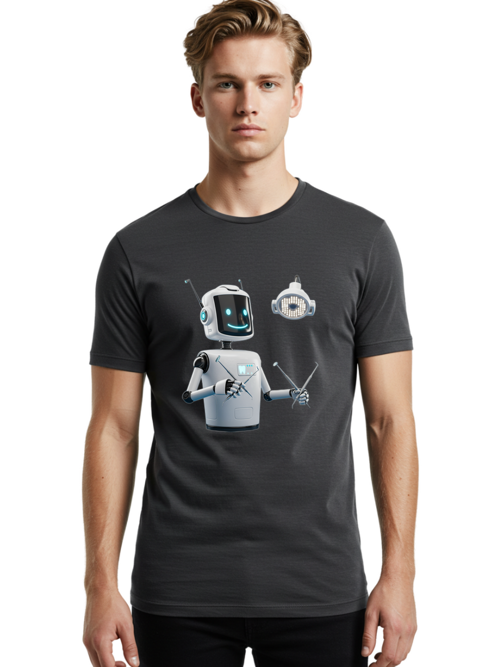 Dentist-Robot Men'S Graphic Tee, 100% Cotton, Comfortable Casual Summer Wear, Machine Washable, Vintage Camera, Old Camera, Antique Camera, Black Camera, Classic Photography, Photography Equipment, Nostalgic Device, Film Camera, Camera Art Bam245